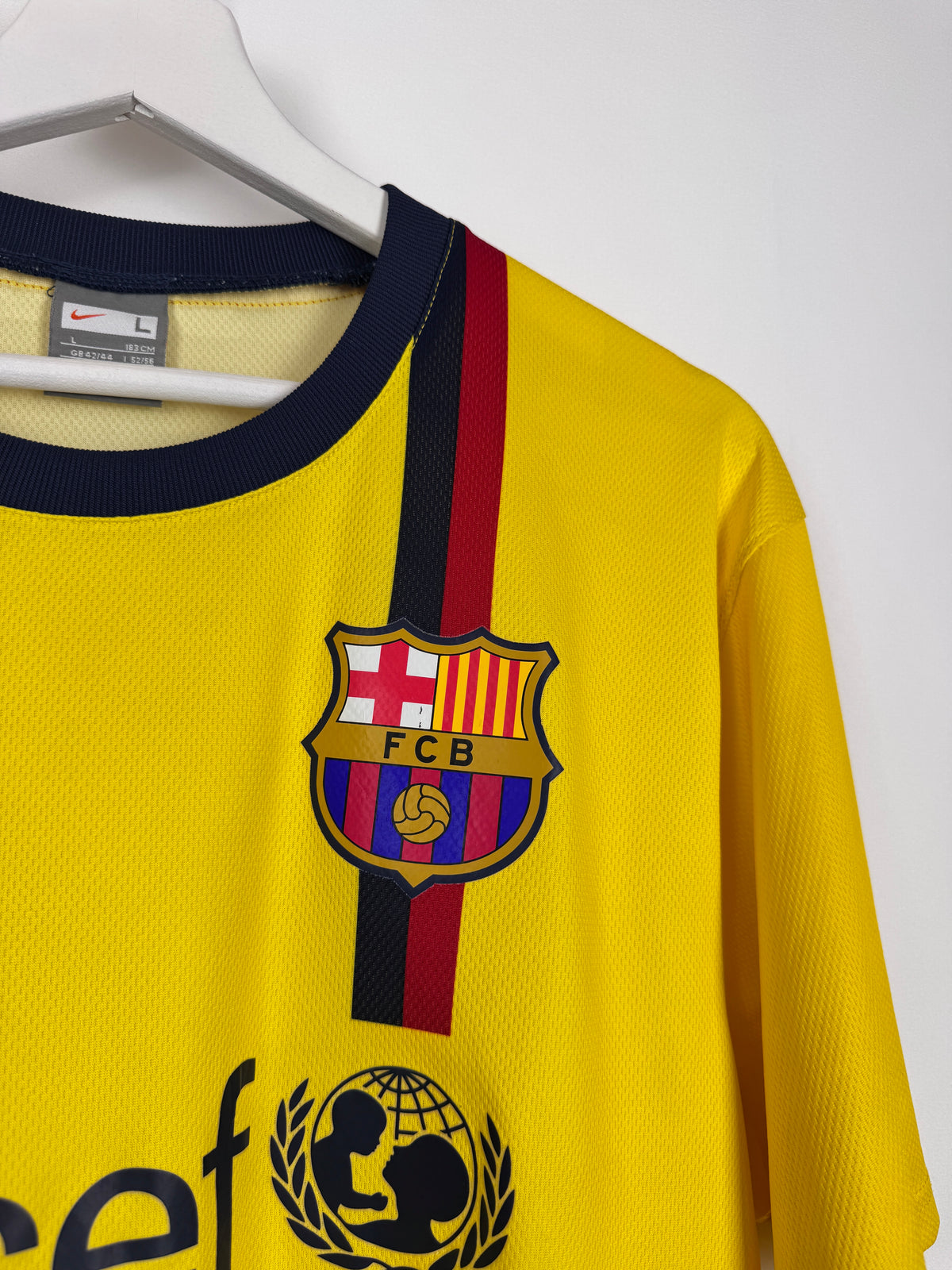 MAILLOT DE FOOTBALL BARCELONE 2008/2010 EXTÉRIEUR - LEO MESSI #10 (L)