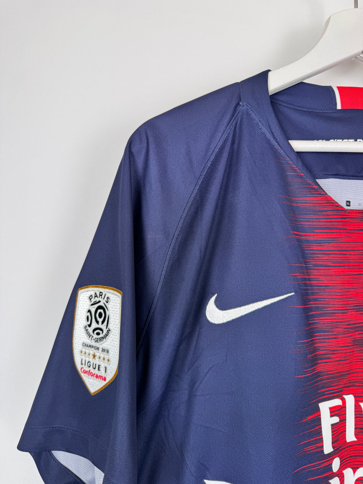 MAILLOT DE FOOTBALL PSG 2018/2019 DOMICILE - NEYMAR JR #10 (XL)