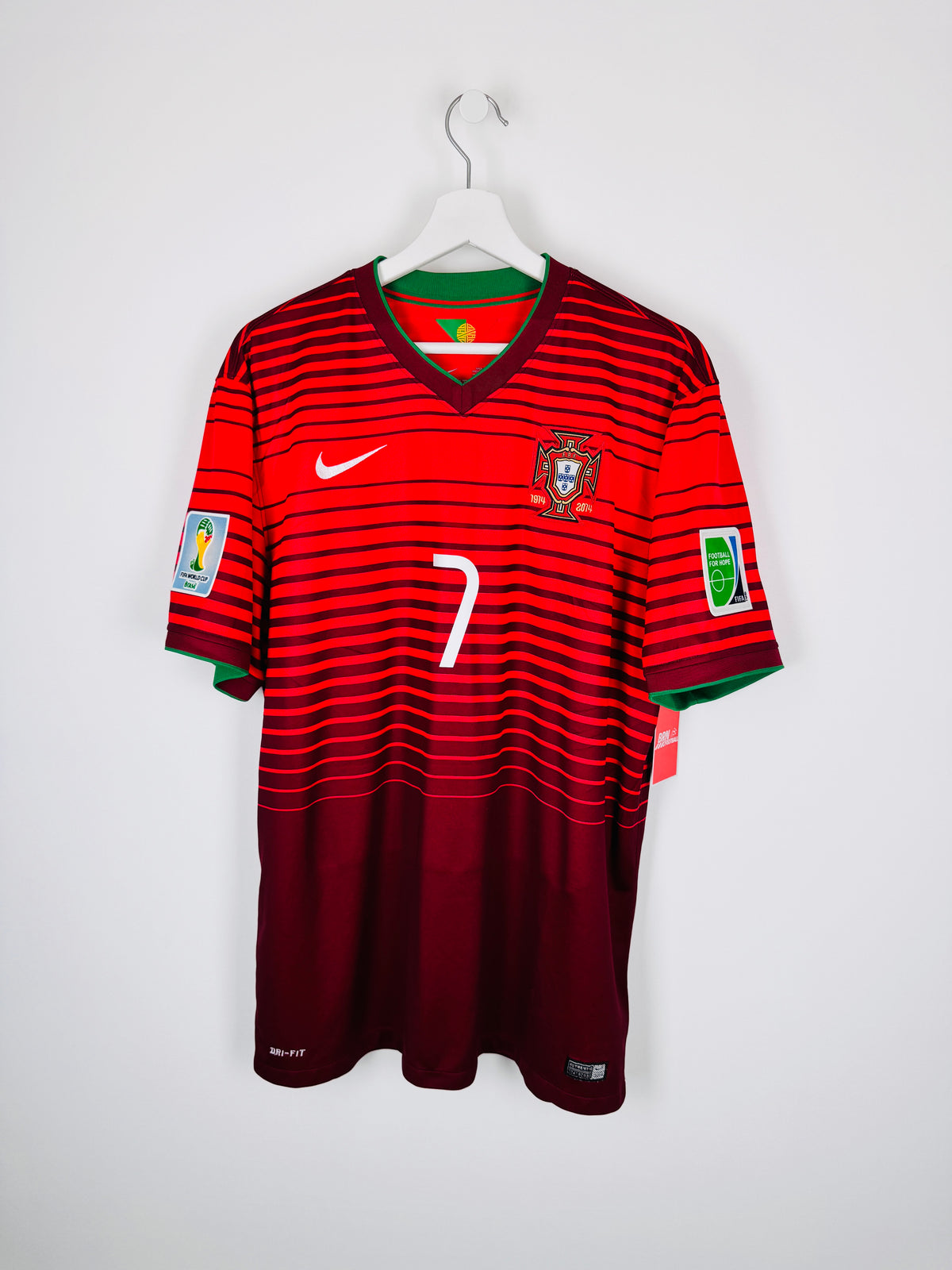 MAILLOT DE FOOTBALL PORTUGAL 2014 DOMICILE - CRISTIANO RONALDO #7 (XL)