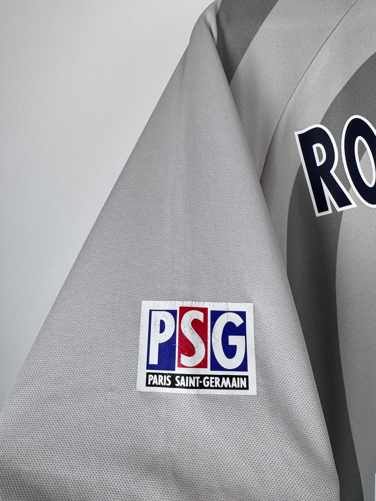 MAILLOT DE FOOTBALL PSG 2001/2002 EXTÉRIEUR - RONALDINHO #21 (M)
