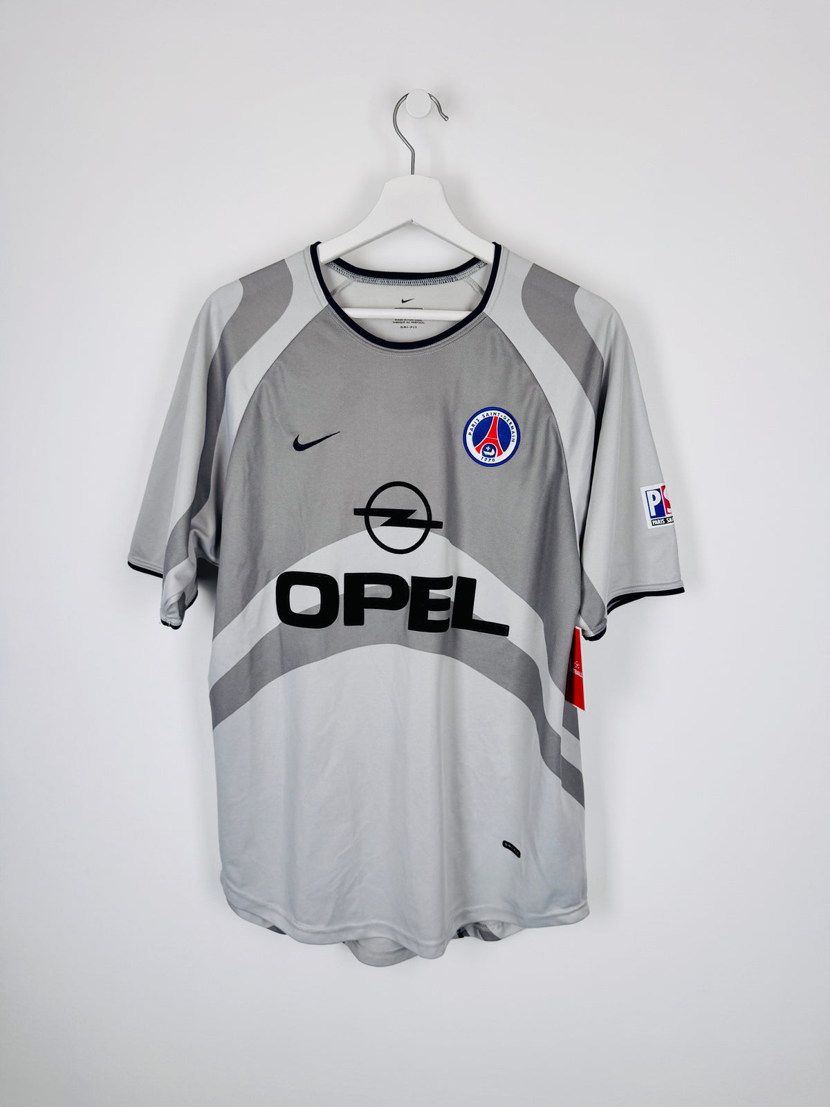 MAILLOT DE FOOTBALL PSG 2001/2002 EXTÉRIEUR - RONALDINHO #21 (M)