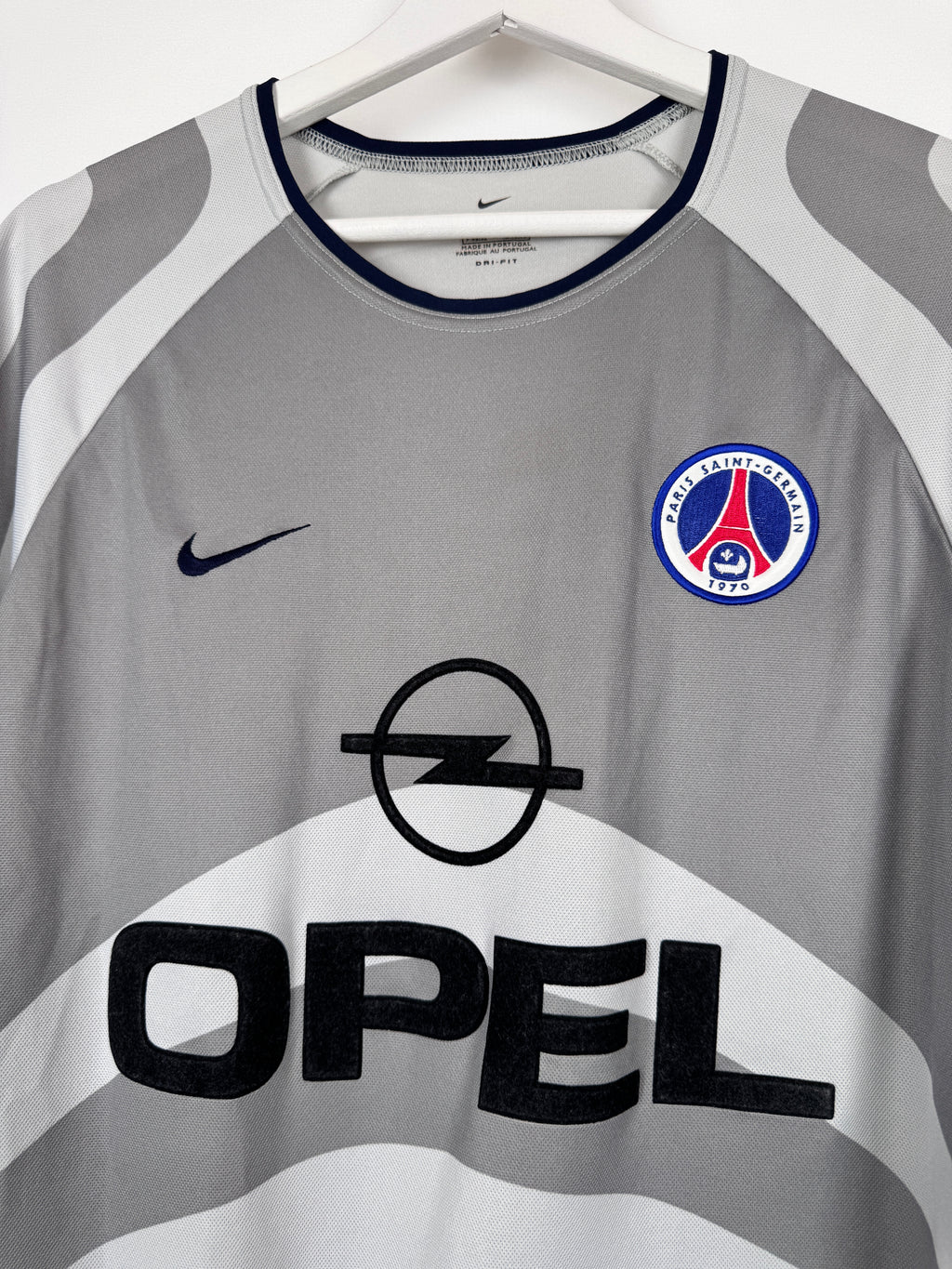 MAILLOT DE FOOTBALL PSG 2001/2002 EXTÉRIEUR - RONALDINHO #21 (M)