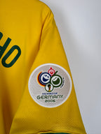 MAILLOT DE FOOTBALL BRÉSIL 2006 DOMICILE - RONALDINHO #10 (M)