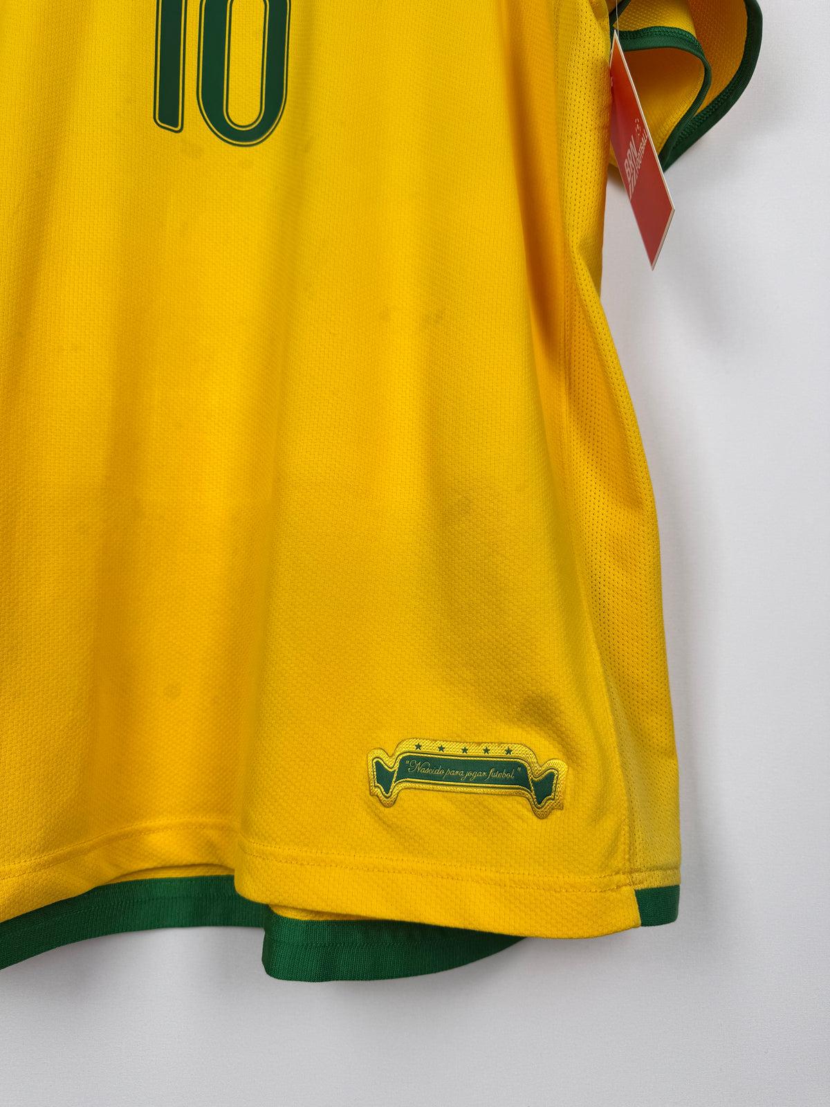 MAILLOT DE FOOTBALL BRÉSIL 2006 DOMICILE - RONALDINHO #10 (M)