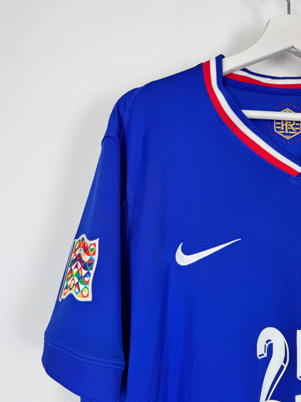 MAILLOT DE FOOTBALL ÉQUIPE DE FRANCE 2024 DOMICILE - RAYAN CHERKI #25 (XL)