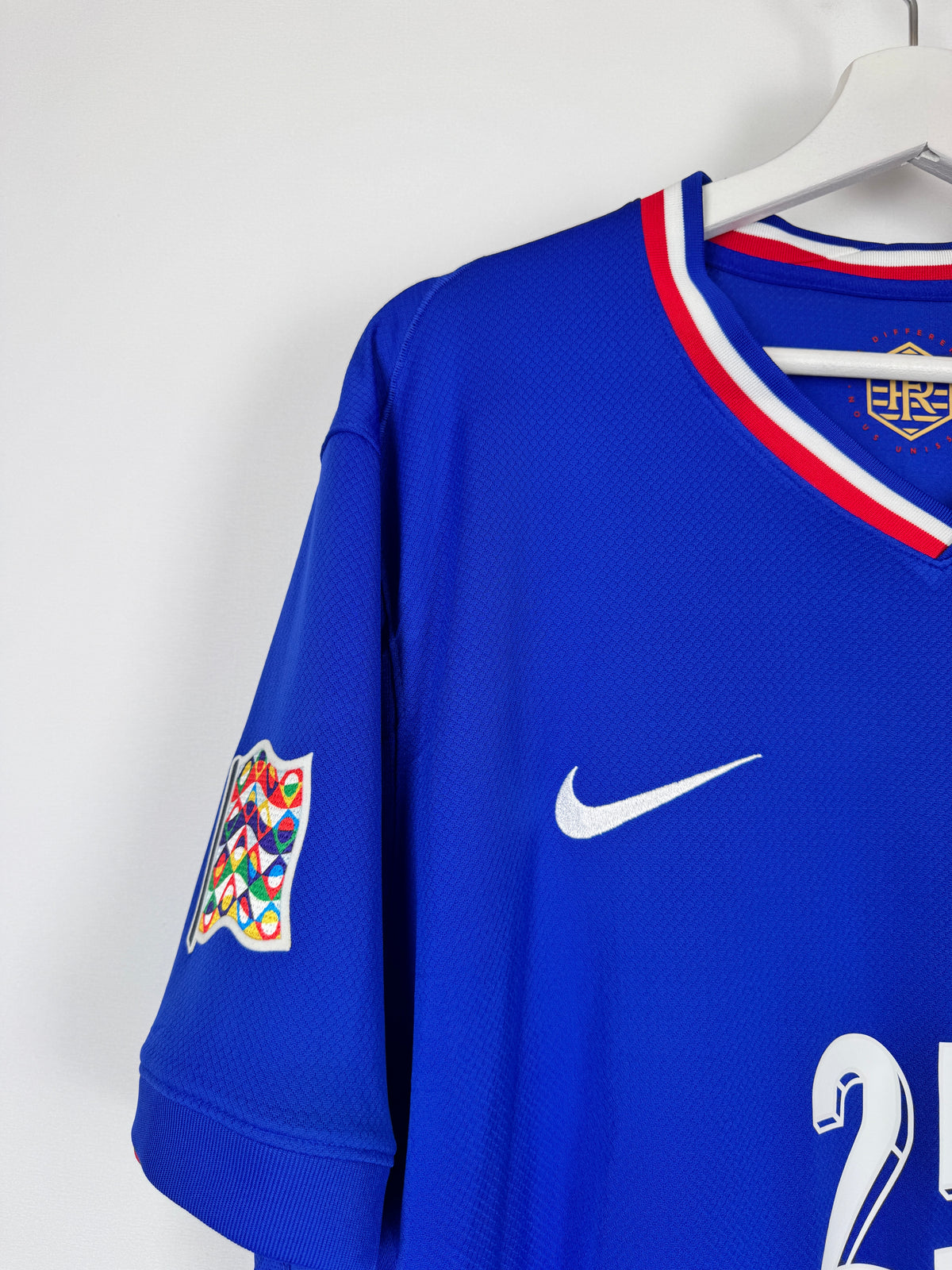 MAILLOT DE FOOTBALL ÉQUIPE DE FRANCE 2024 DOMICILE - RAYAN CHERKI #25 (XL)