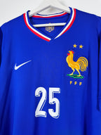 MAILLOT DE FOOTBALL ÉQUIPE DE FRANCE 2024 DOMICILE - RAYAN CHERKI #25 (XL)