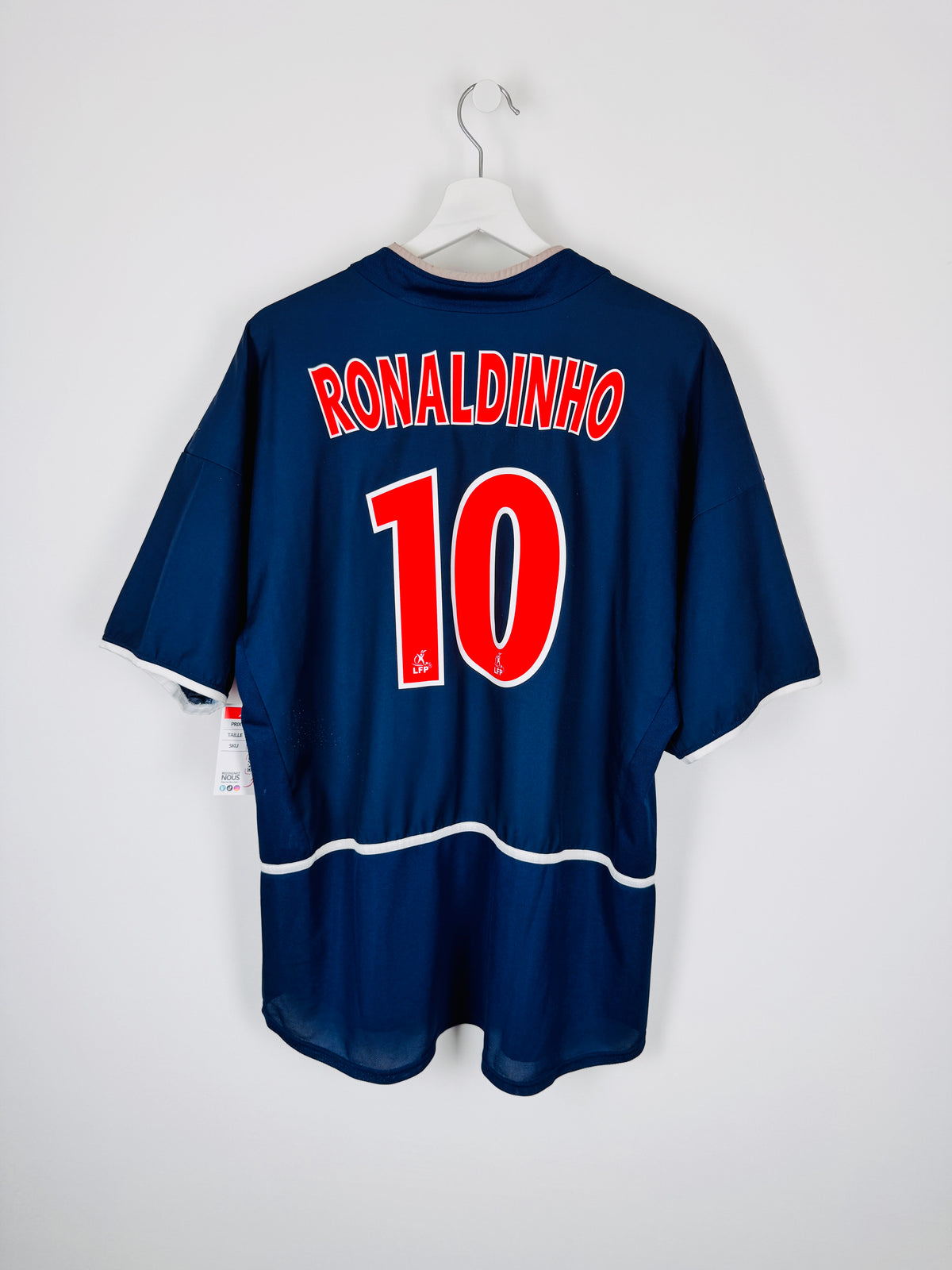 MAILLOT DE FOOTBALL PSG 2002/2003 DOMICILE - RONALDINHO #10 (L)