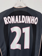 MAILLOT DE FOOTBALL PSG 2001/2002 THIRD - RONALDINHO #21 (XL)