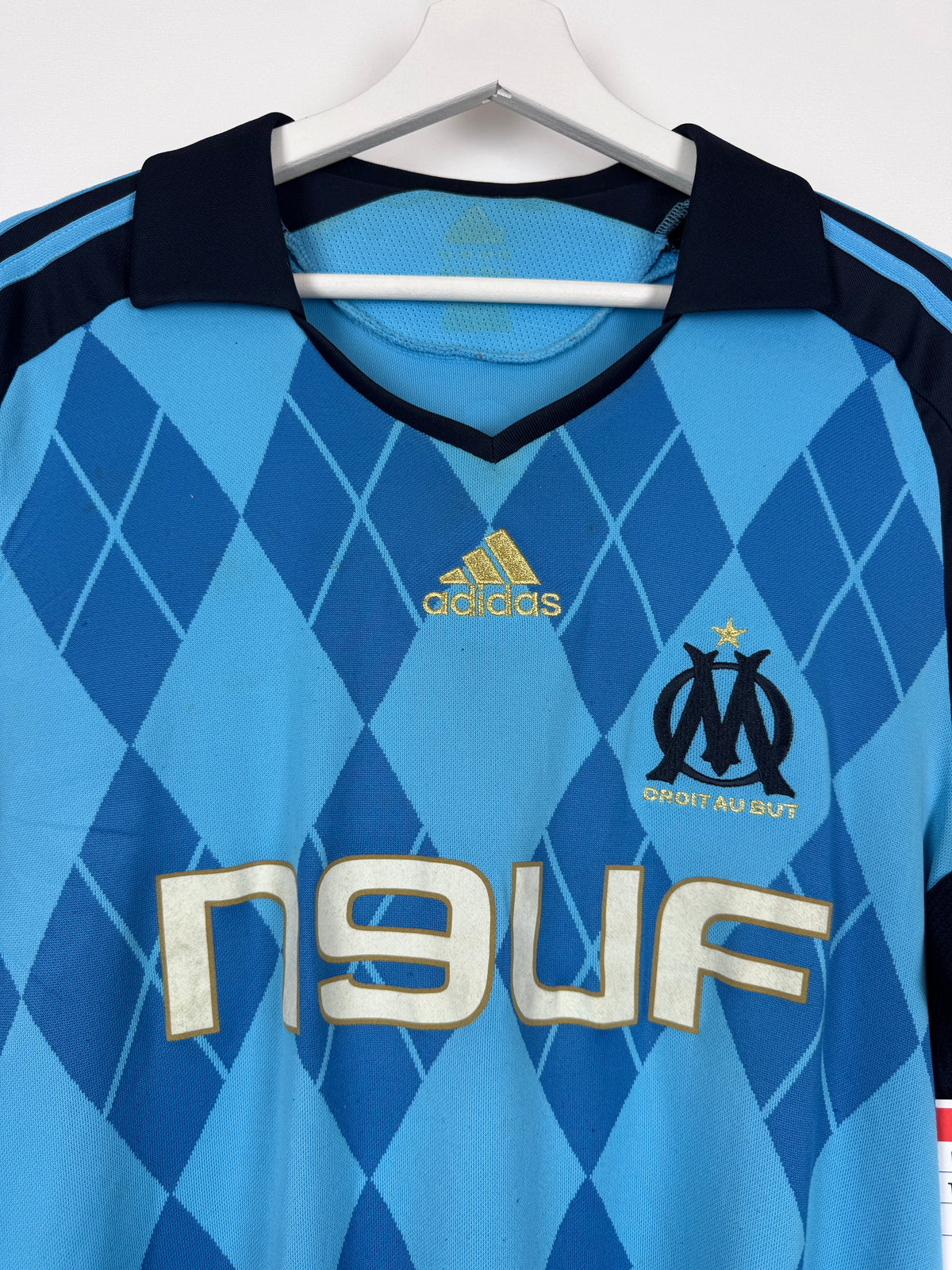MAILLOT DE FOOTBALL OLYMPIQUE DE MARSEILLE 2008/2009 EXTÉRIEUR - DJIBRIL CISSÉ #9 (L)
