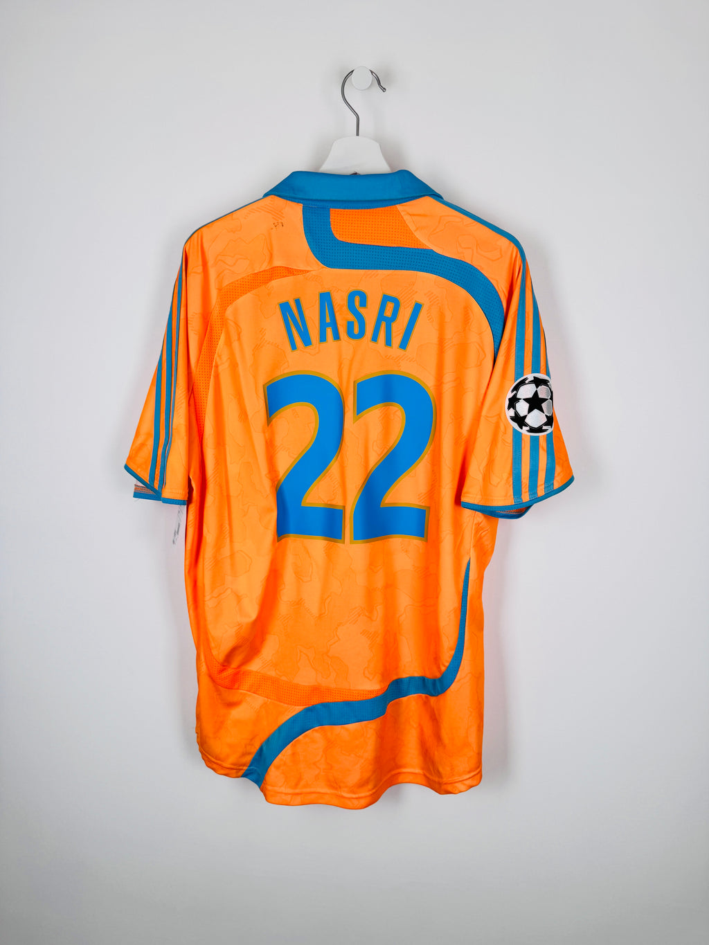 MAILLOT DE FOOTBALL OLYMPIQUE DE MARSEILLE 2007/2008 THIRD - SAMIR NASRI #22 (L)