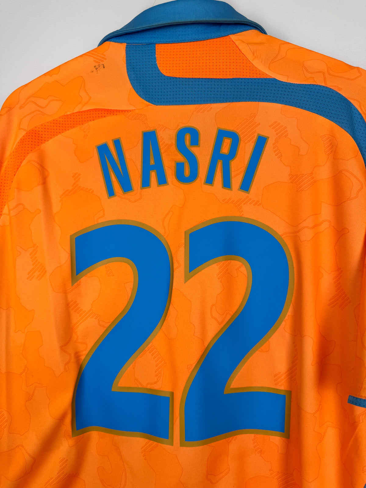 MAILLOT DE FOOTBALL OLYMPIQUE DE MARSEILLE 2007/2008 THIRD - SAMIR NASRI #22 (L)