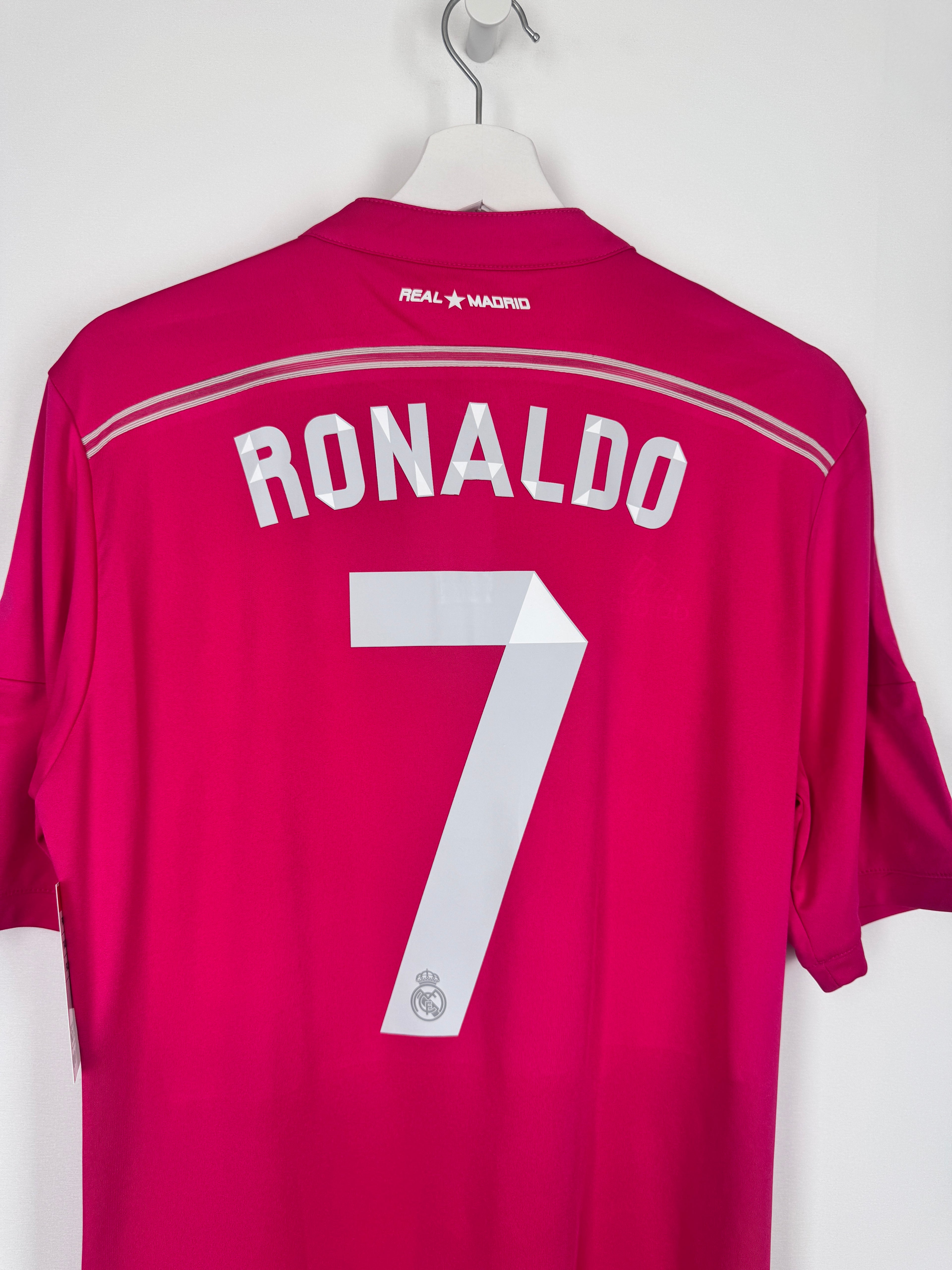MAILLOT DE FOOTBALL REAL MADRID 2014/2015 EXTÉRIEUR - CRISTIANO RONALDO #7 (M)
