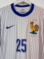 MAILLOT DE FOOTBALL ÉQUIPE DE FRANCE 2024 EXTÉRIEUR - RAYAN CHERKI #25 (L)