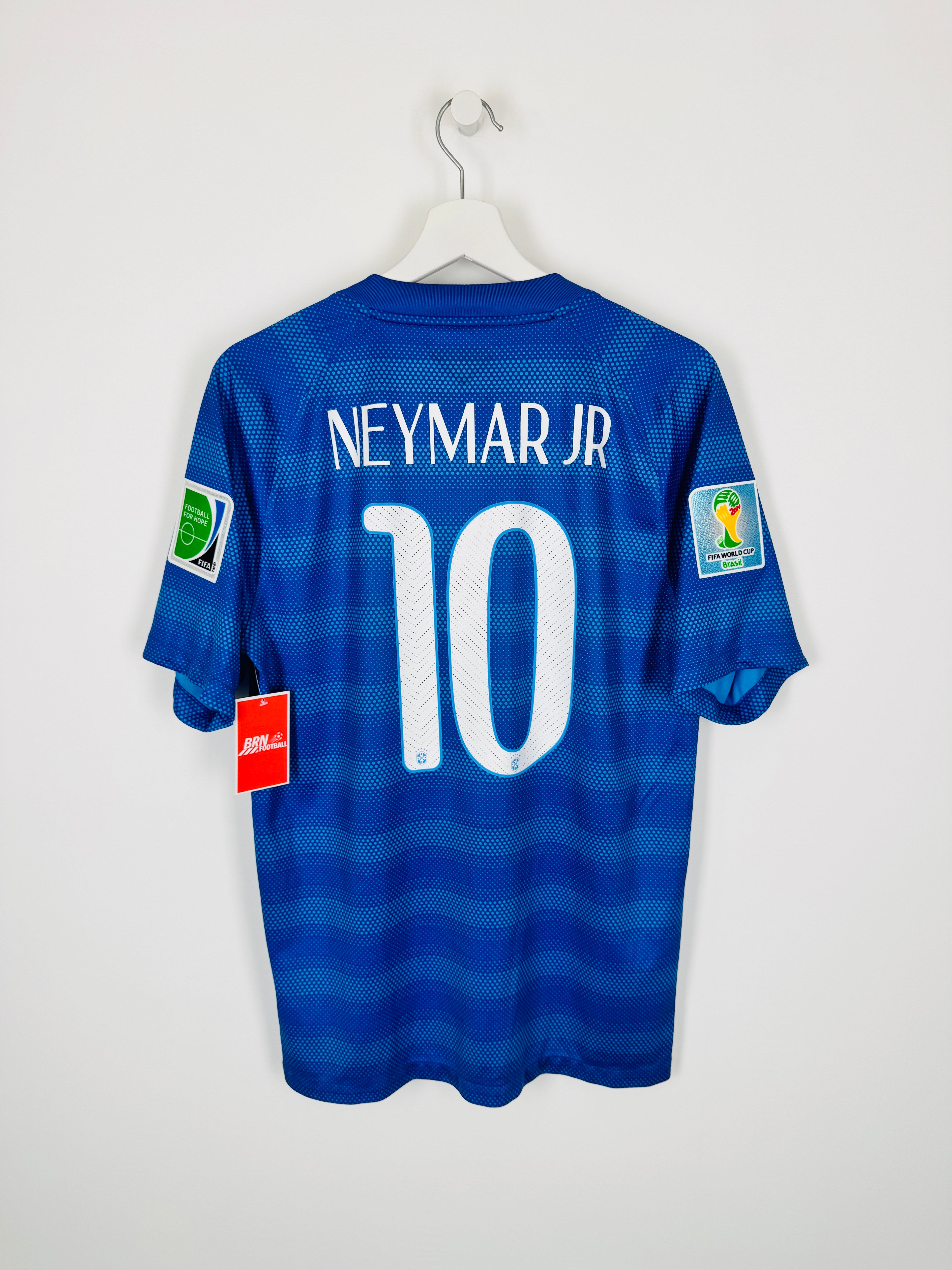 BRAZIL 2014 AWAY FOOTBALL JERSEY - NEYMAR JR #10 (M)