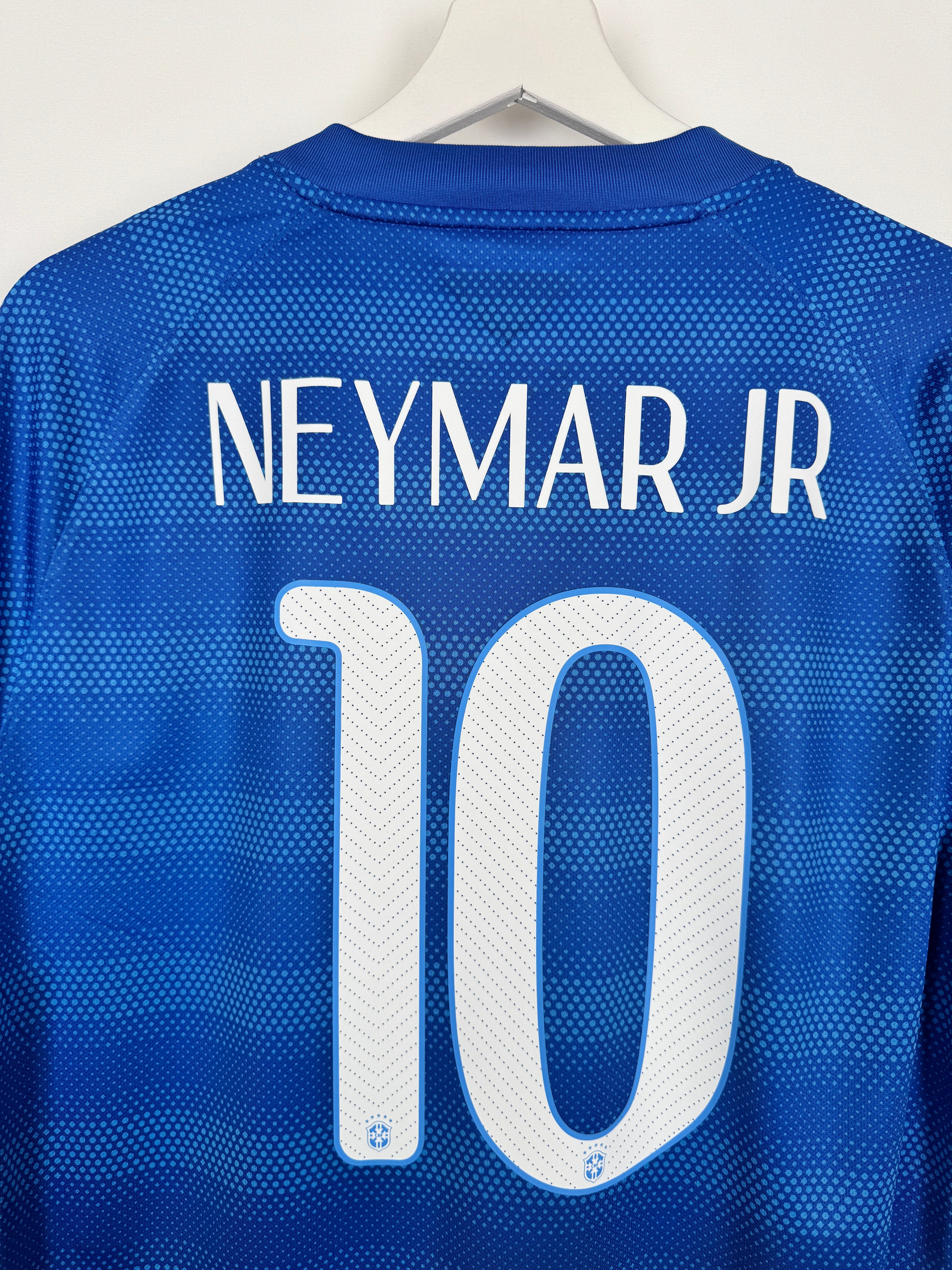 BRAZIL 2014 AWAY FOOTBALL JERSEY - NEYMAR JR #10 (M)