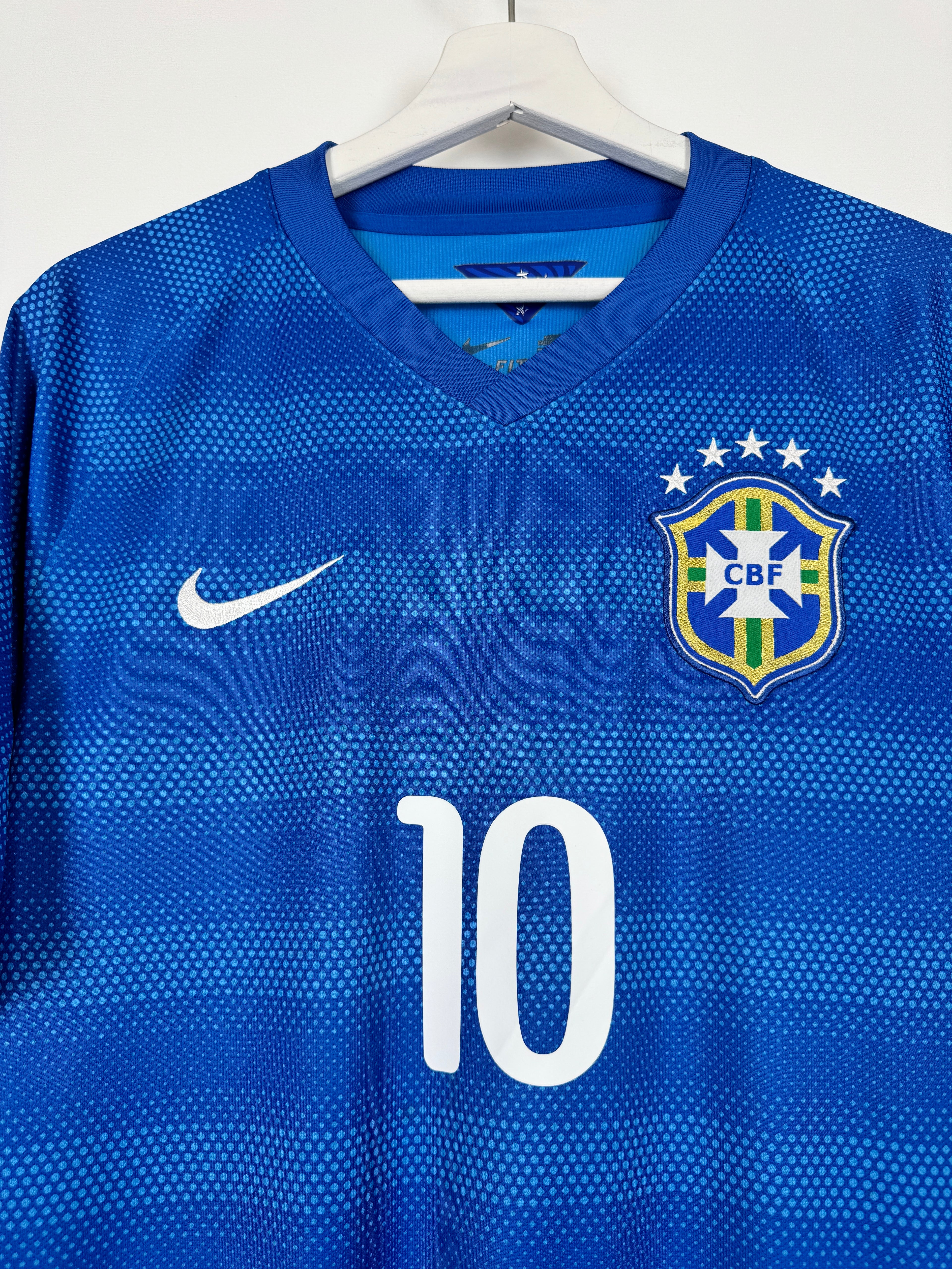 BRAZIL 2014 AWAY FOOTBALL JERSEY - NEYMAR JR #10 (M)