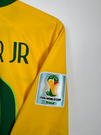 BRAZIL 2014 HOME FOOTBALL SHIRT - NEYMAR JR #10 (XL)