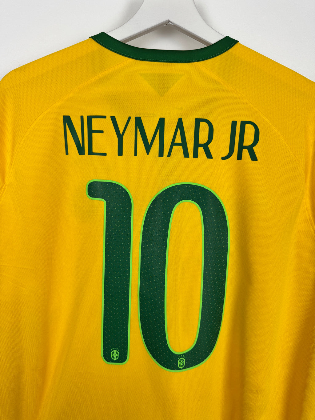 BRAZIL 2014 HOME FOOTBALL SHIRT - NEYMAR JR #10 (XL)