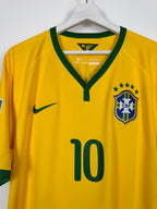 BRAZIL 2014 HOME FOOTBALL SHIRT - NEYMAR JR #10 (XL)