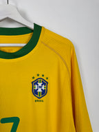 BRAZIL 2000 HOME FOOTBALL SHIRT - RONALDINHO #7 (XL)