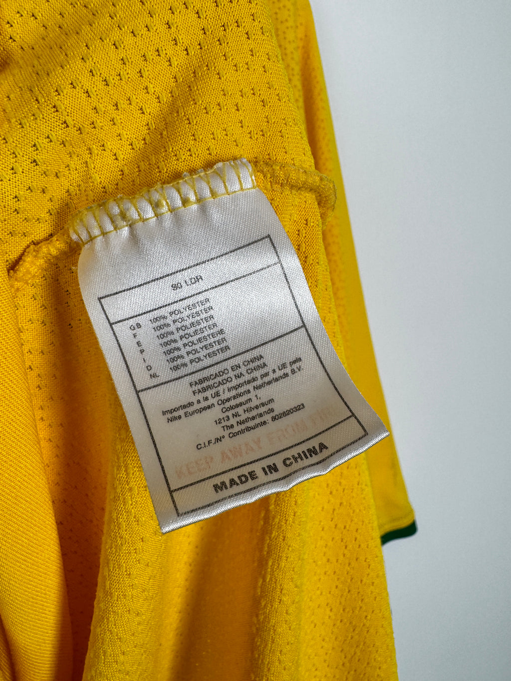 BRAZIL 2000 HOME FOOTBALL SHIRT - RONALDINHO #7 (XL)