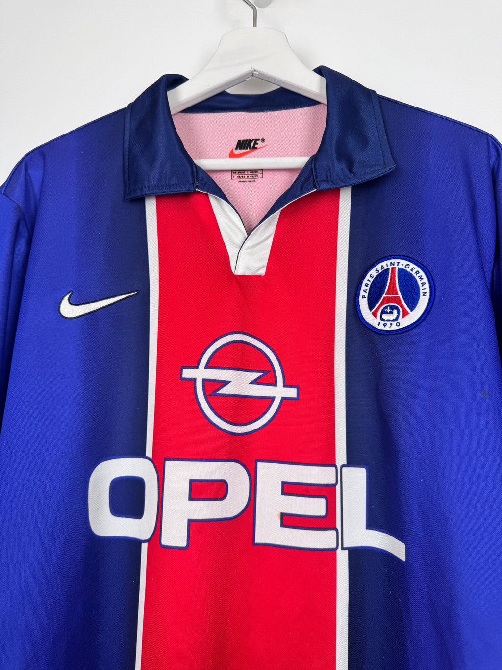 PSG FOOTBALL JERSEY 1997/1998 HOME - NGOTTY #4 (S)