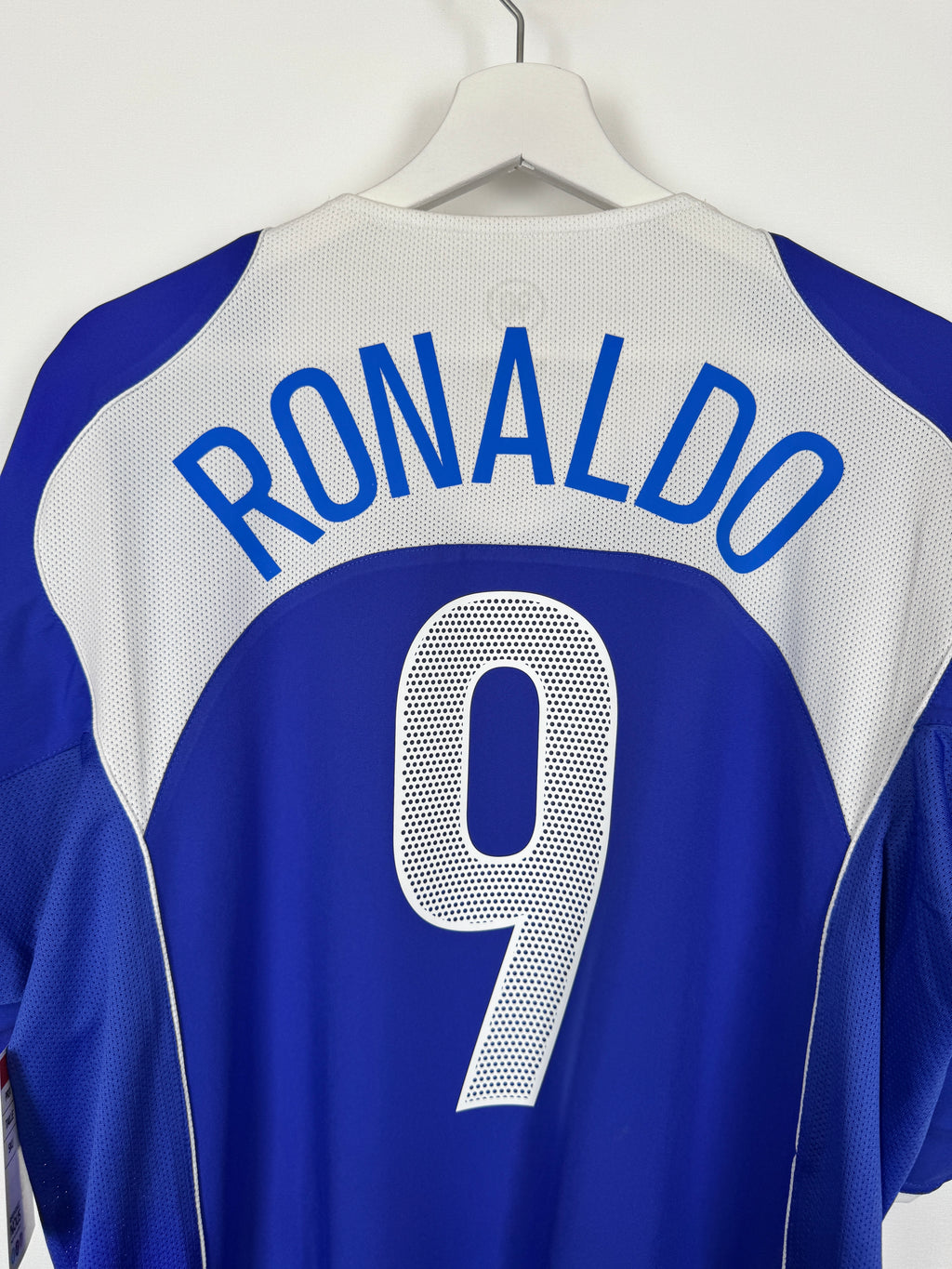 2004 BRAZIL AWAY FOOTBALL SHIRT - RONALDO #9 (XL)