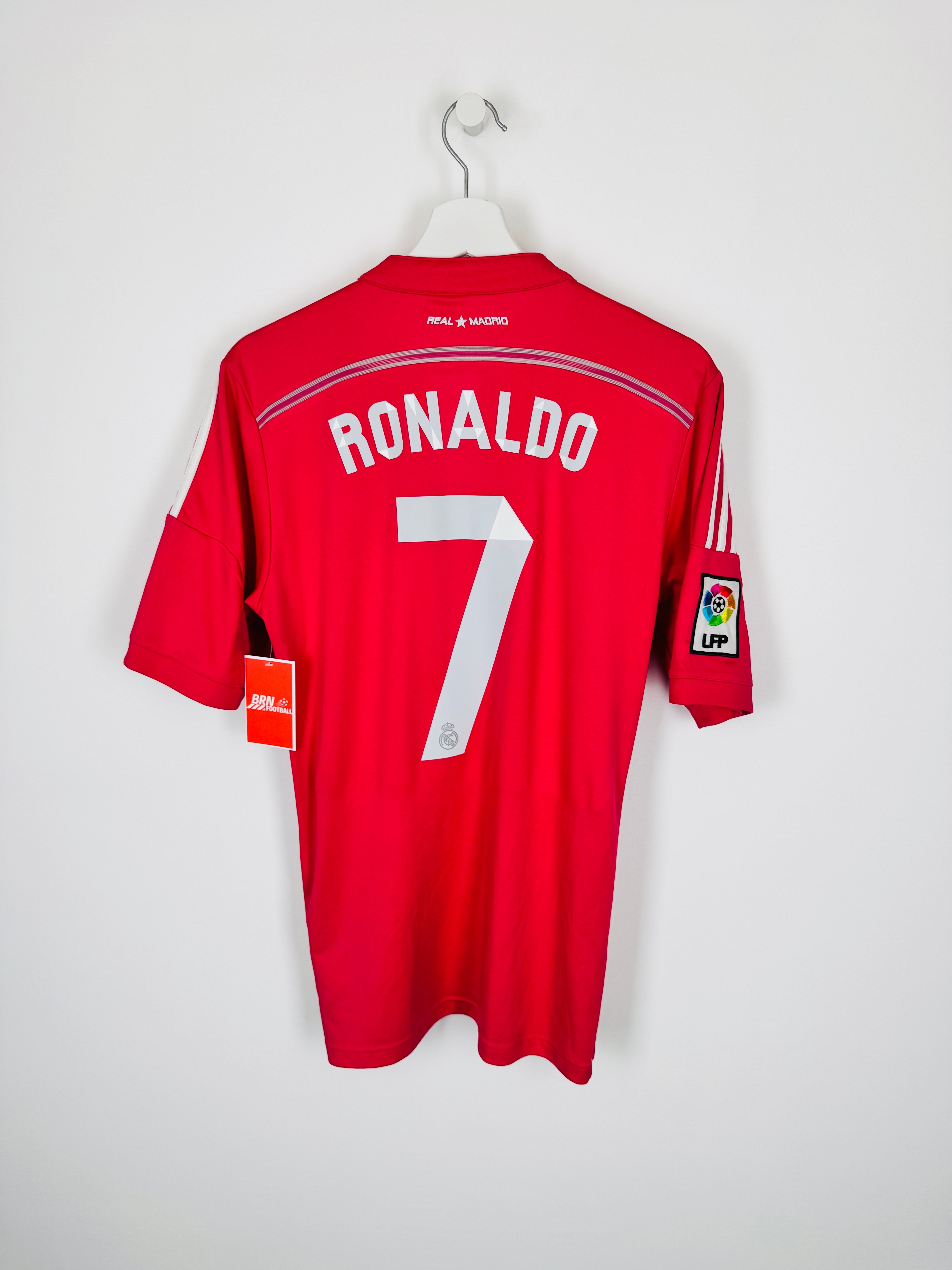 REAL MADRID 2014/2015 AWAY FOOTBALL JERSEY - RONALDO #7 (S)