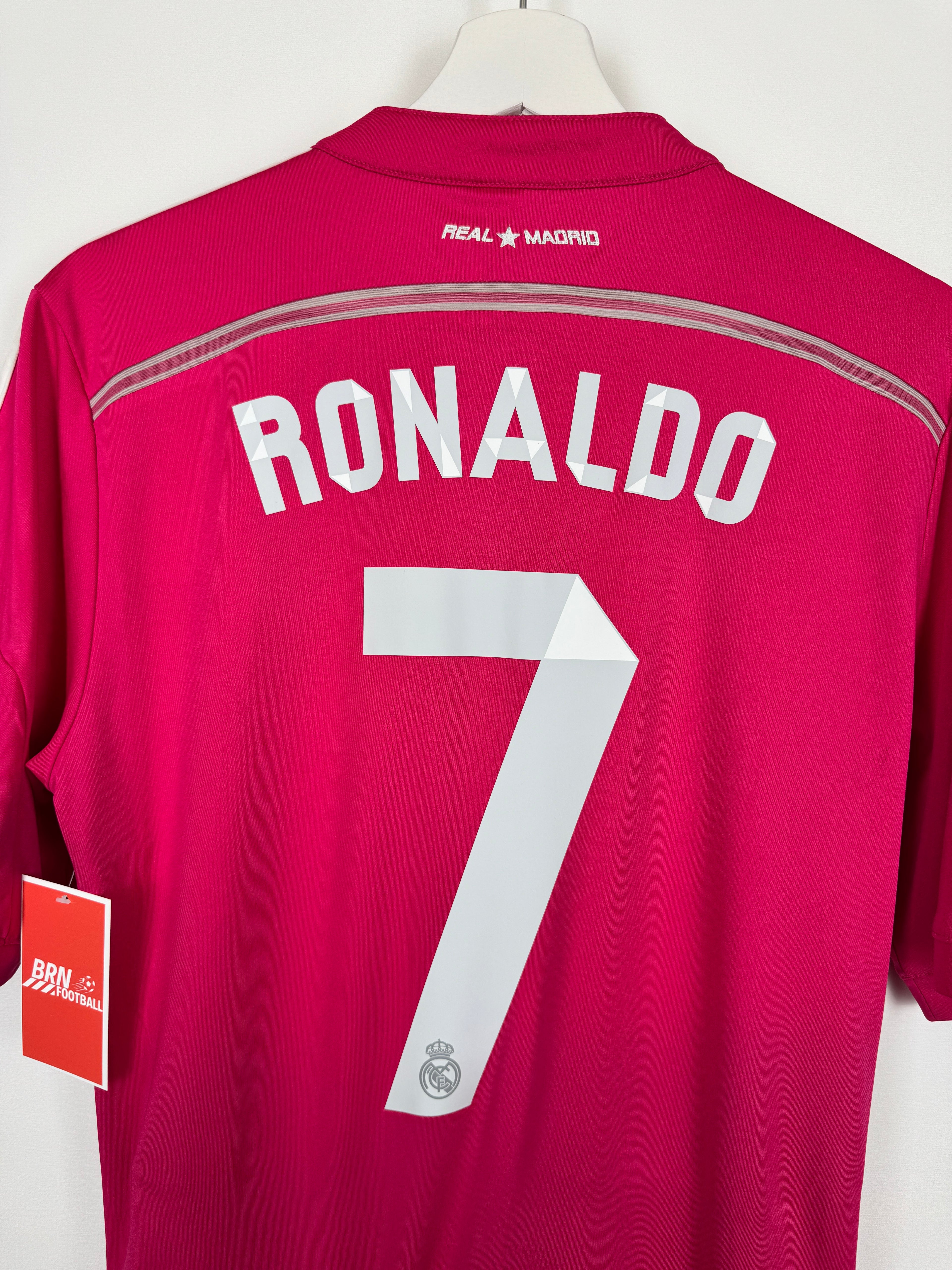 REAL MADRID 2014/2015 AWAY FOOTBALL JERSEY - RONALDO #7 (S)
