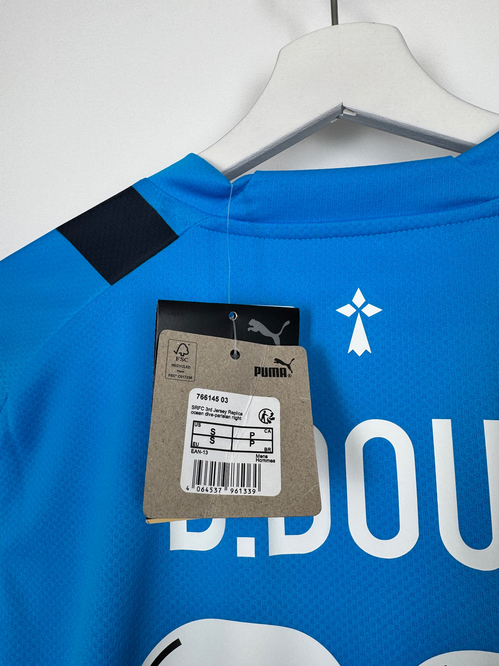 STADE RENNAIS 2022/2023 THIRD FOOTBALL JERSEY NEW - D.DOUÉ #33 (S)