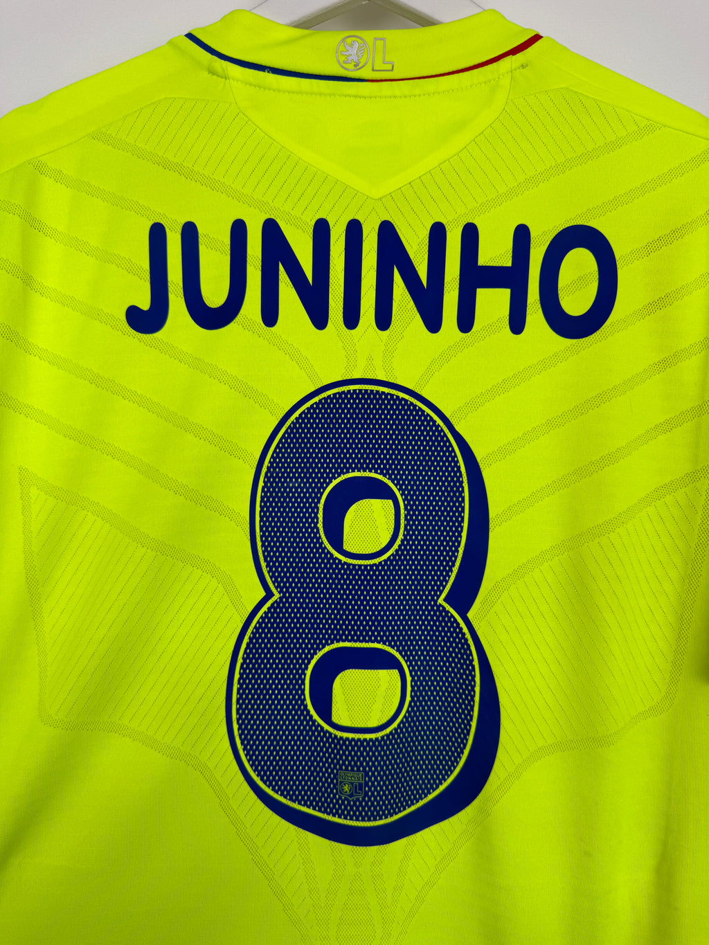 OLYMPIQUE LYONNAIS 2008/2009 THIRD FOOTBALL JERSEY - JUNINHO #8 (L)