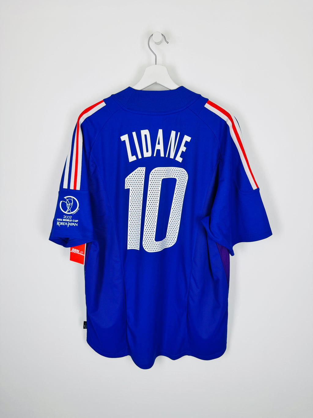 FRANCE 2002 HOME FOOTBALL JERSEY - ZIDANE #10 (XL)
