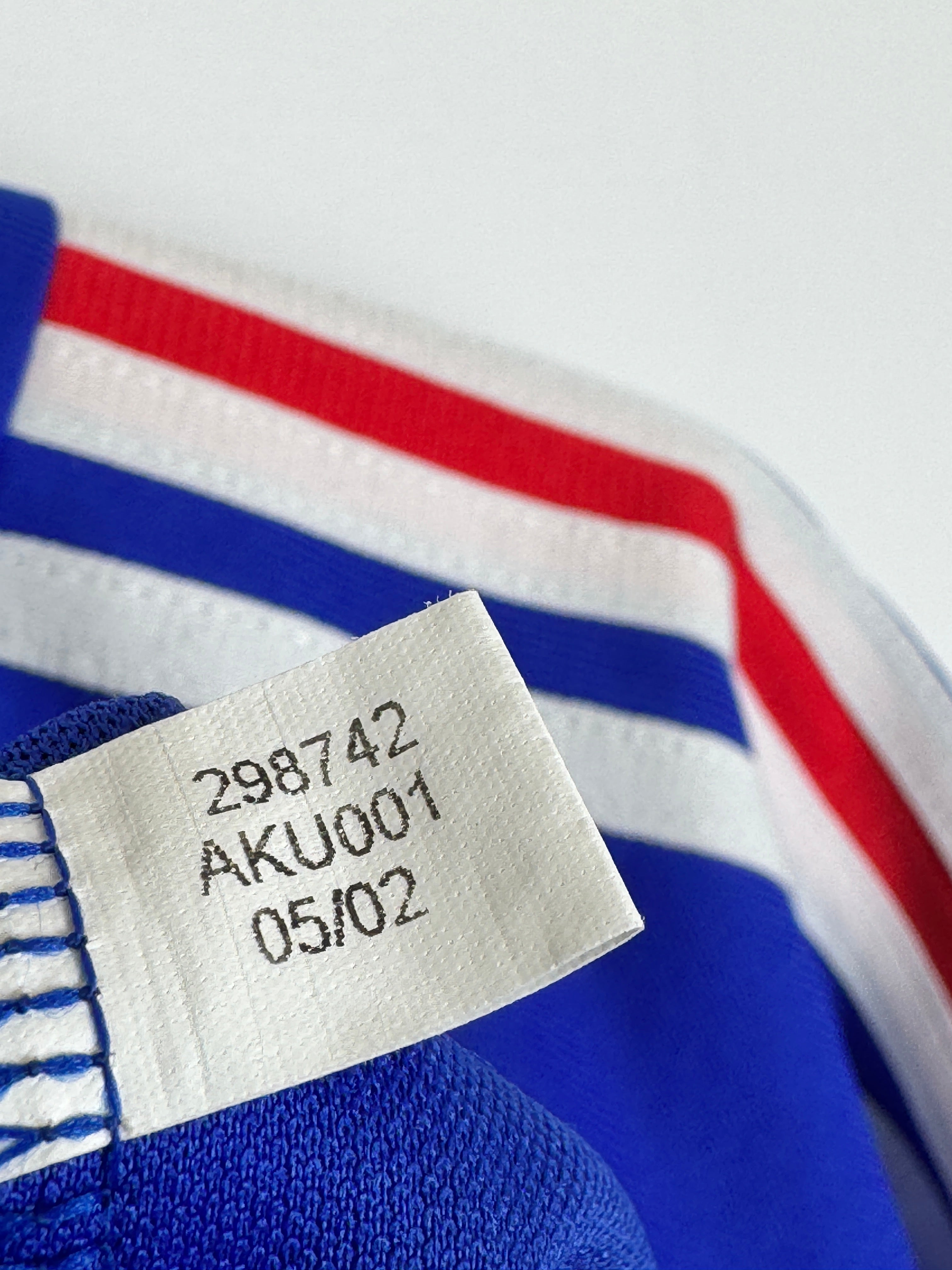 FRANCE 2002 HOME FOOTBALL JERSEY - ZIDANE #10 (XL)