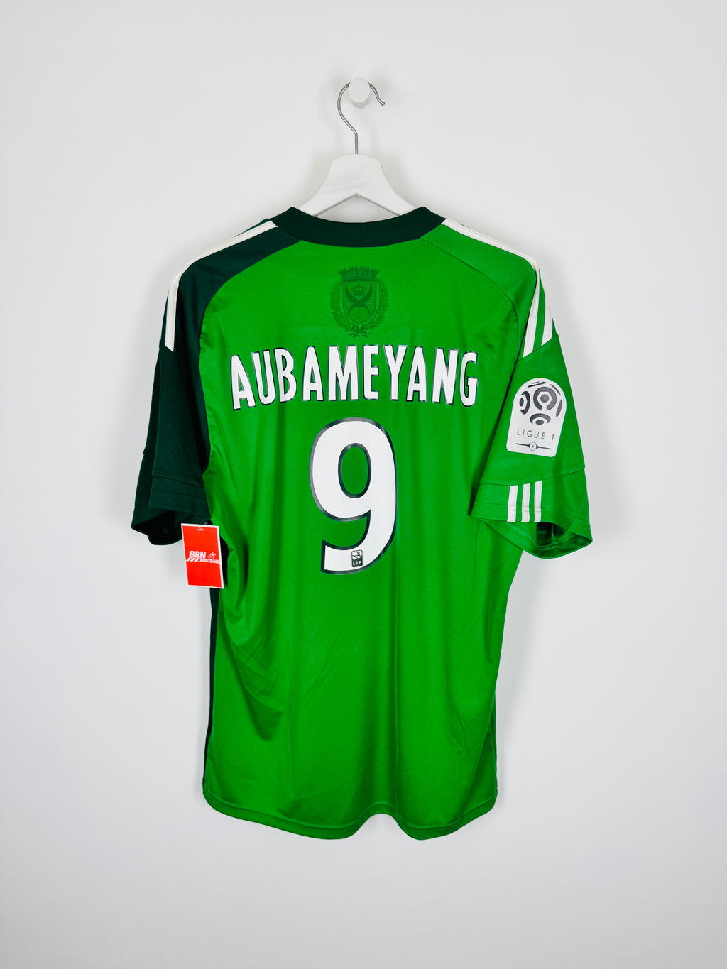 SAINT-ÉTIENNE FOOTBALL JERSEY 2010/2011 HOME - AUBAMEYANG #9 (L)