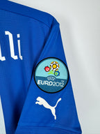 ITALY 2012 HOME FOOTBALL JERSEY - BALOTELLI #9 (L)