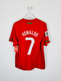 PORTUGAL 2010 HOME FOOTBALL JERSEY - RONALDO #7 (M)