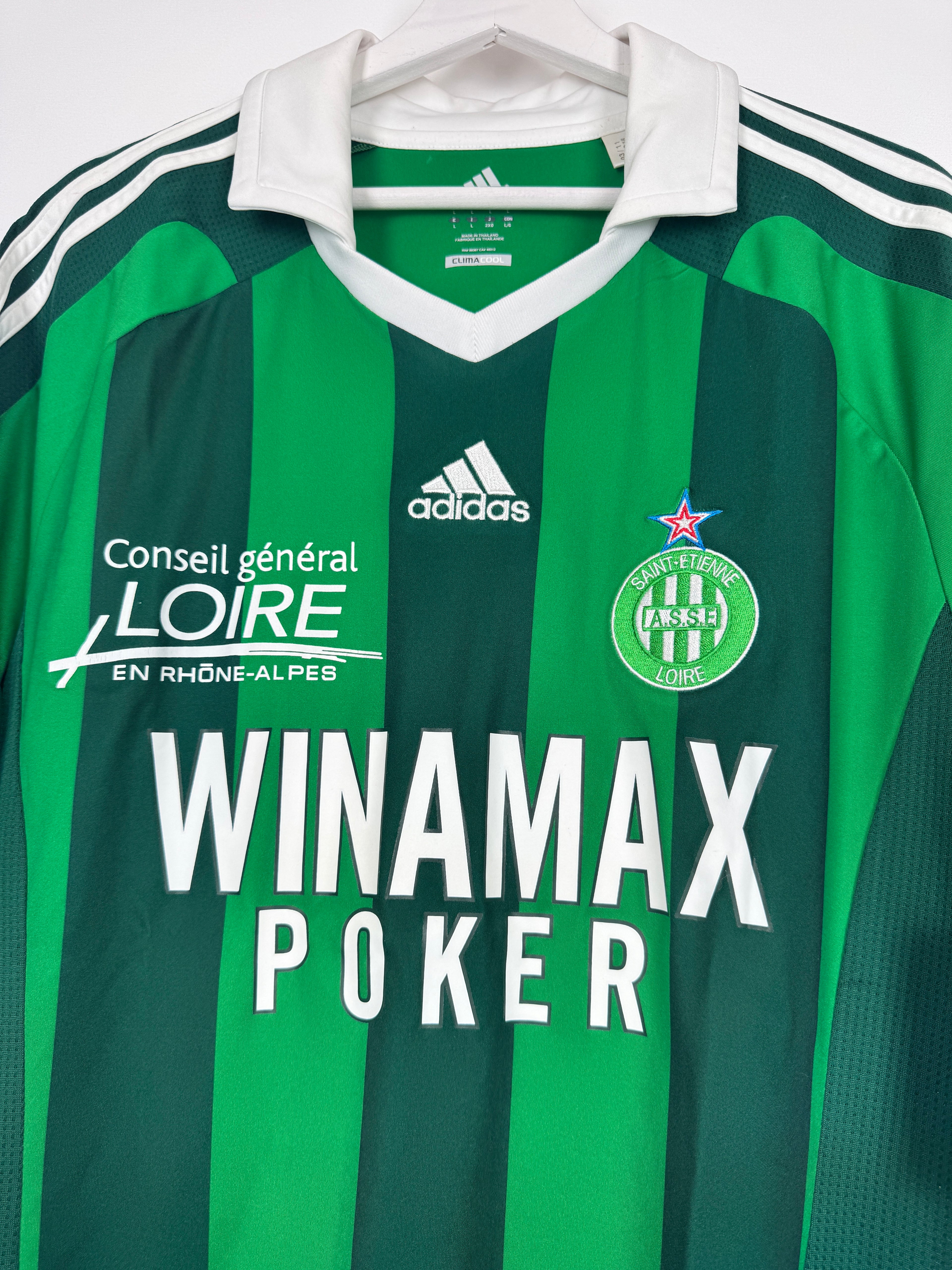 MAILLOT DE FOOTBALL SAINT-ÉTIENNE 2011/2012 DOMICILE - PIERRE-EMERICK AUBAMEYANG #7 (L)