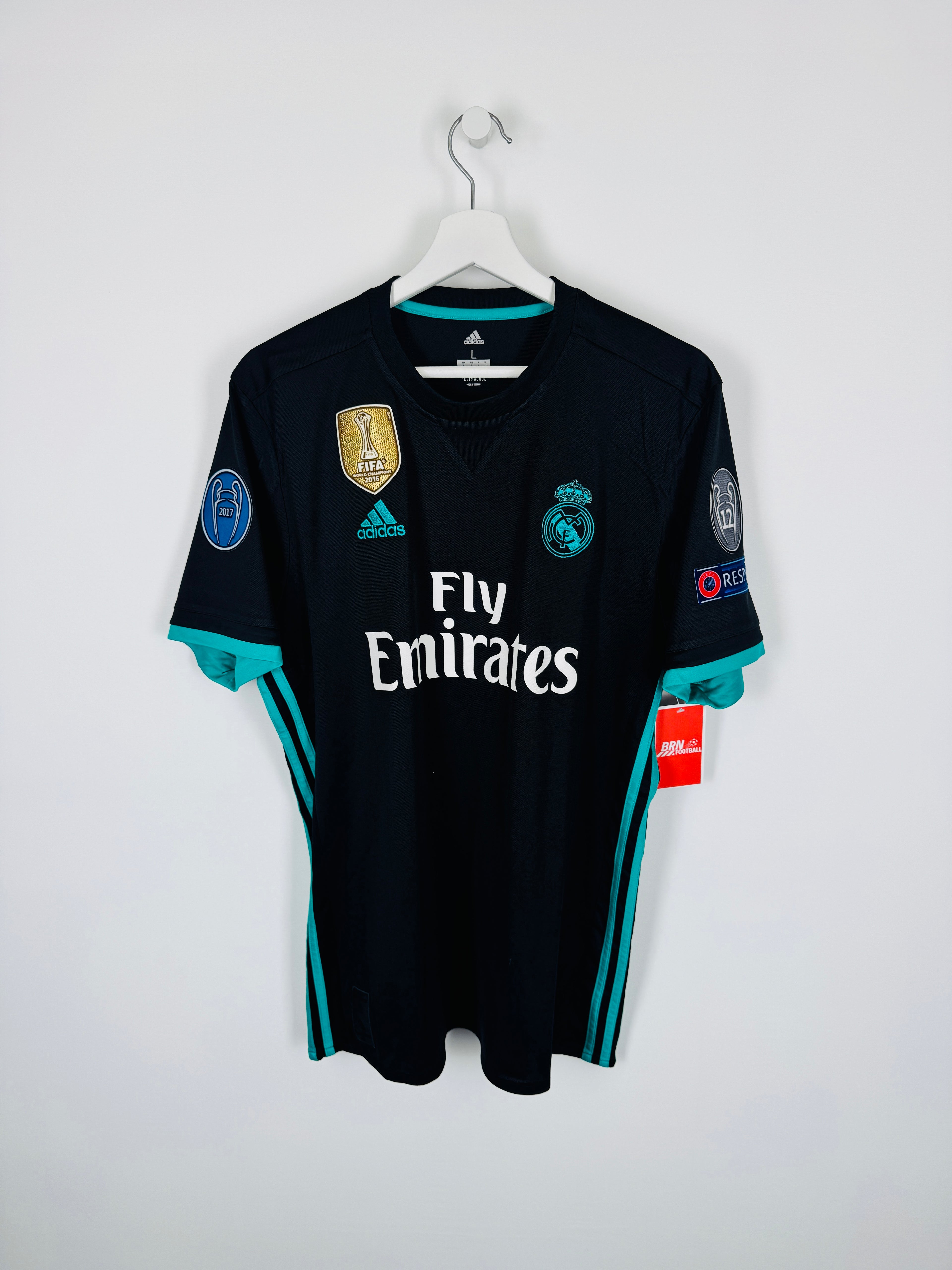 REAL MADRID 2017/2018 AWAY FOOTBALL JERSEY - RONALDO #7 (L)