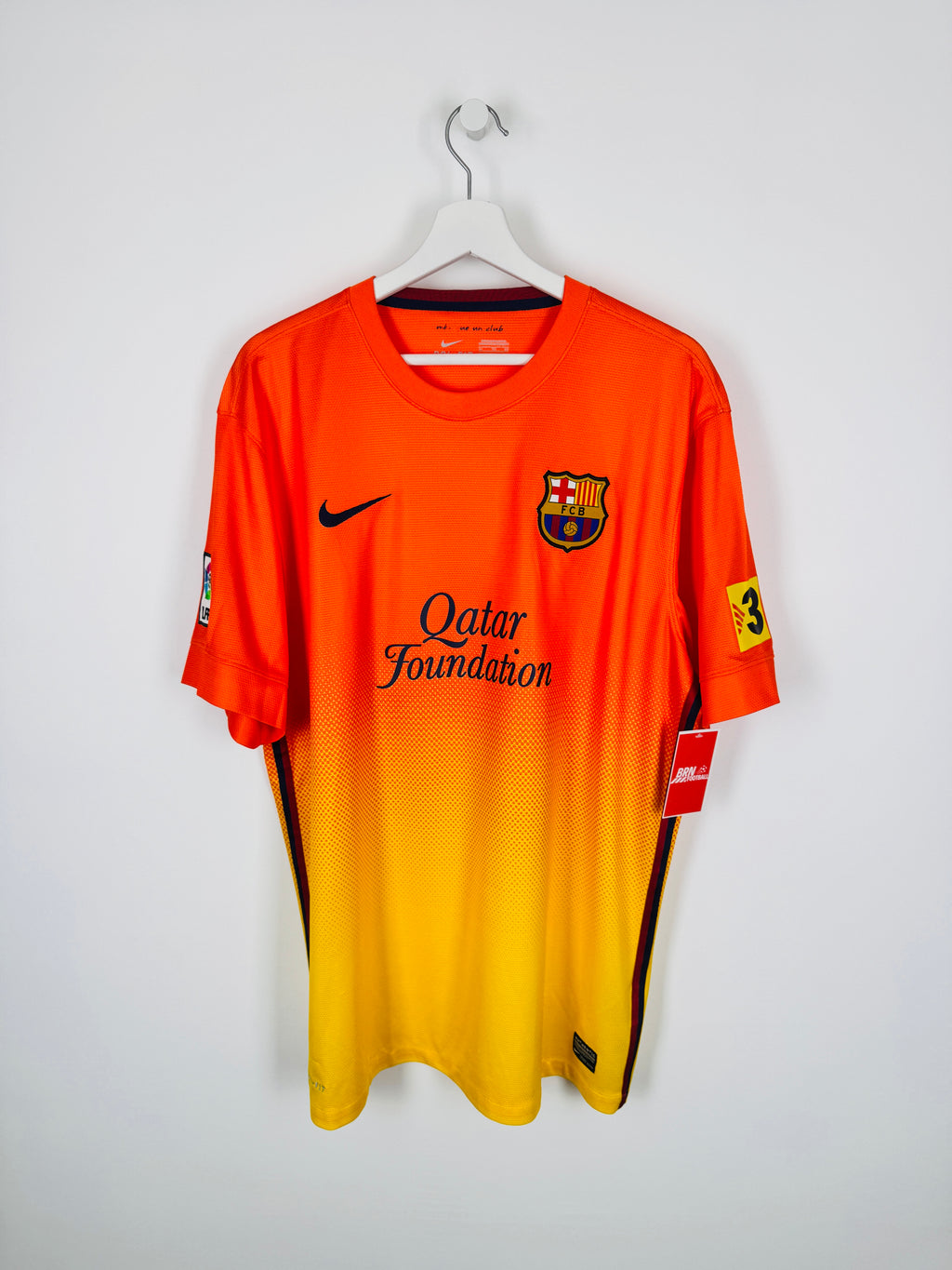 BARCELONA 2012/2013 AWAY FOOTBALL SHIRT - MESSI #10 (XL)