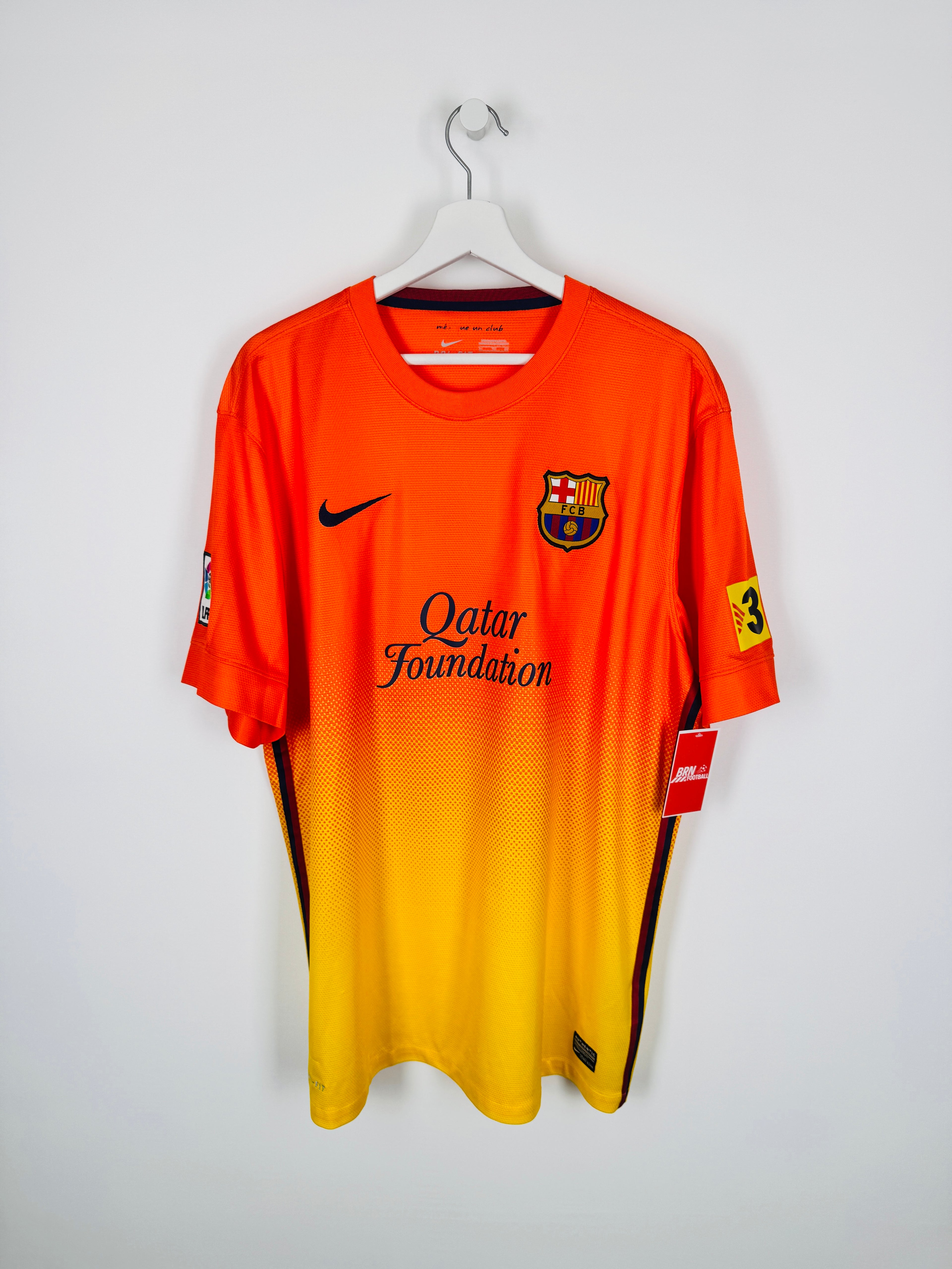 BARCELONA 2012/2013 AWAY FOOTBALL SHIRT - MESSI #10 (XL)