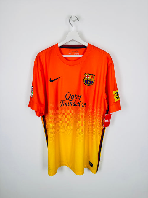BARCELONA 2012/2013 AWAY FOOTBALL SHIRT - MESSI #10 (XL)