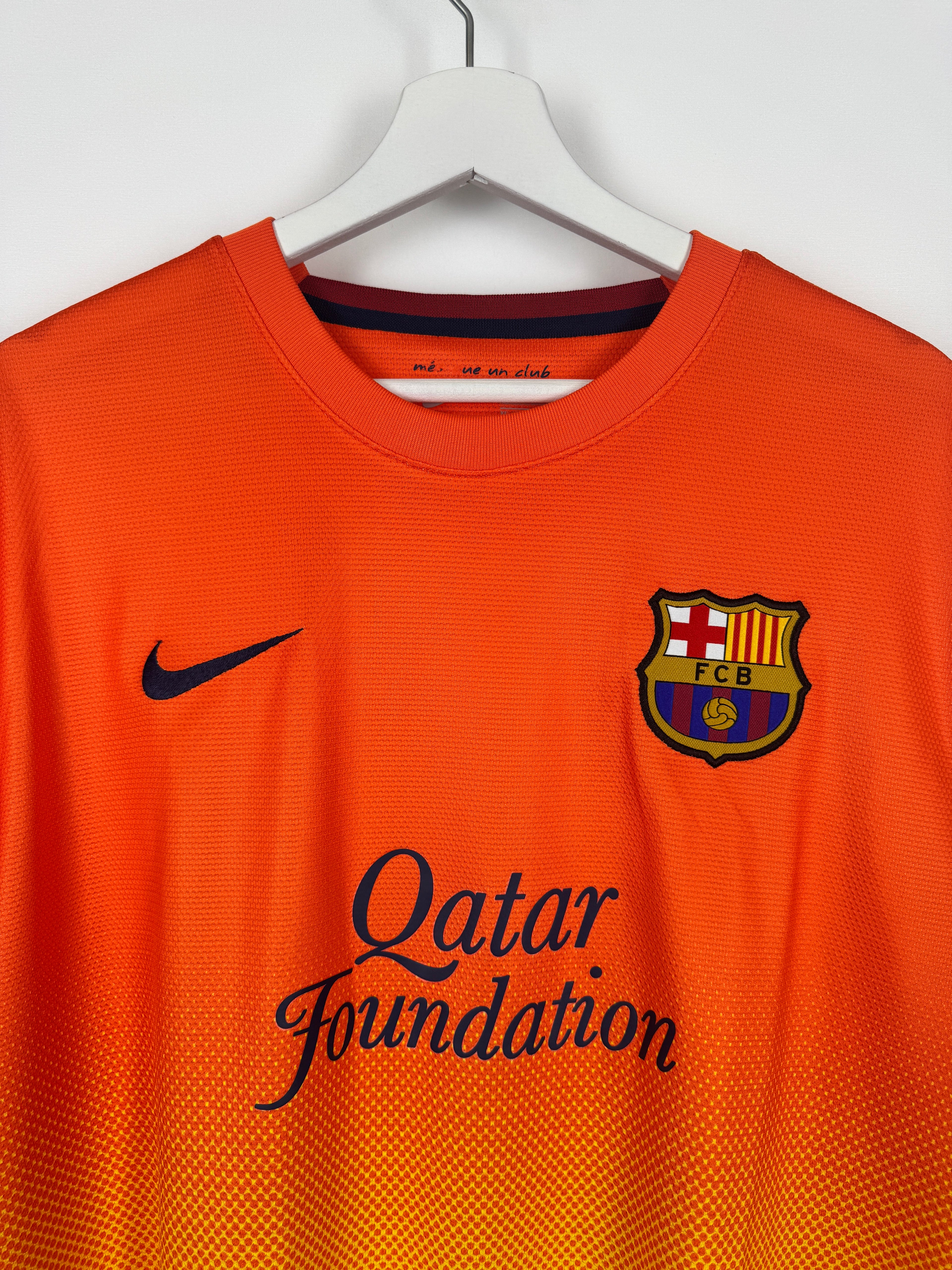 BARCELONA 2012/2013 AWAY FOOTBALL SHIRT - MESSI #10 (XL)