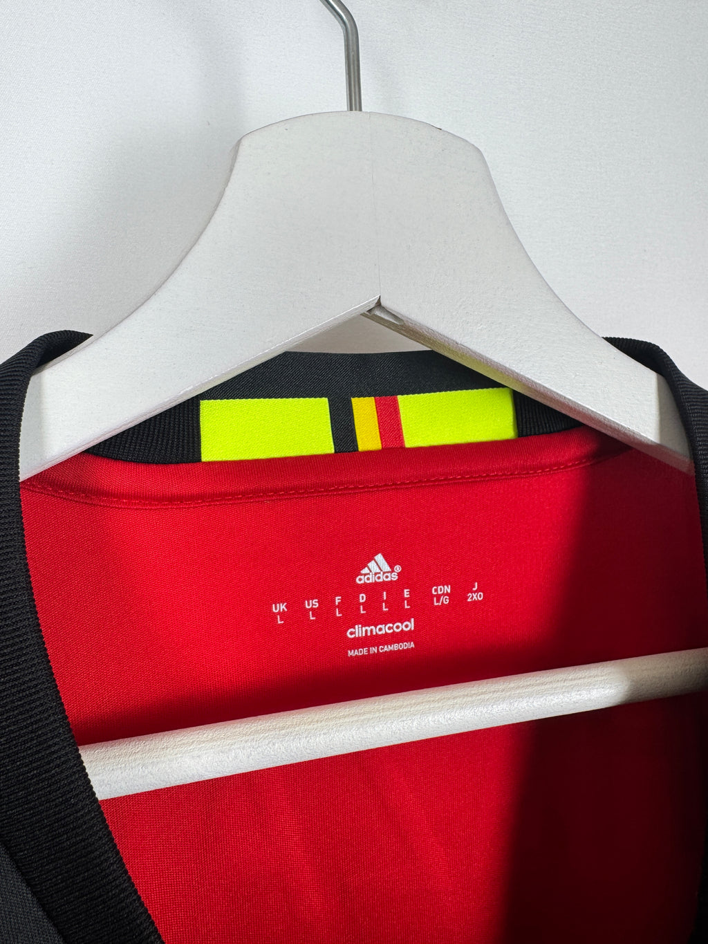 BELGIUM 2016 HOME FOOTBALL JERSEY - E.HAZARD #10 (L)