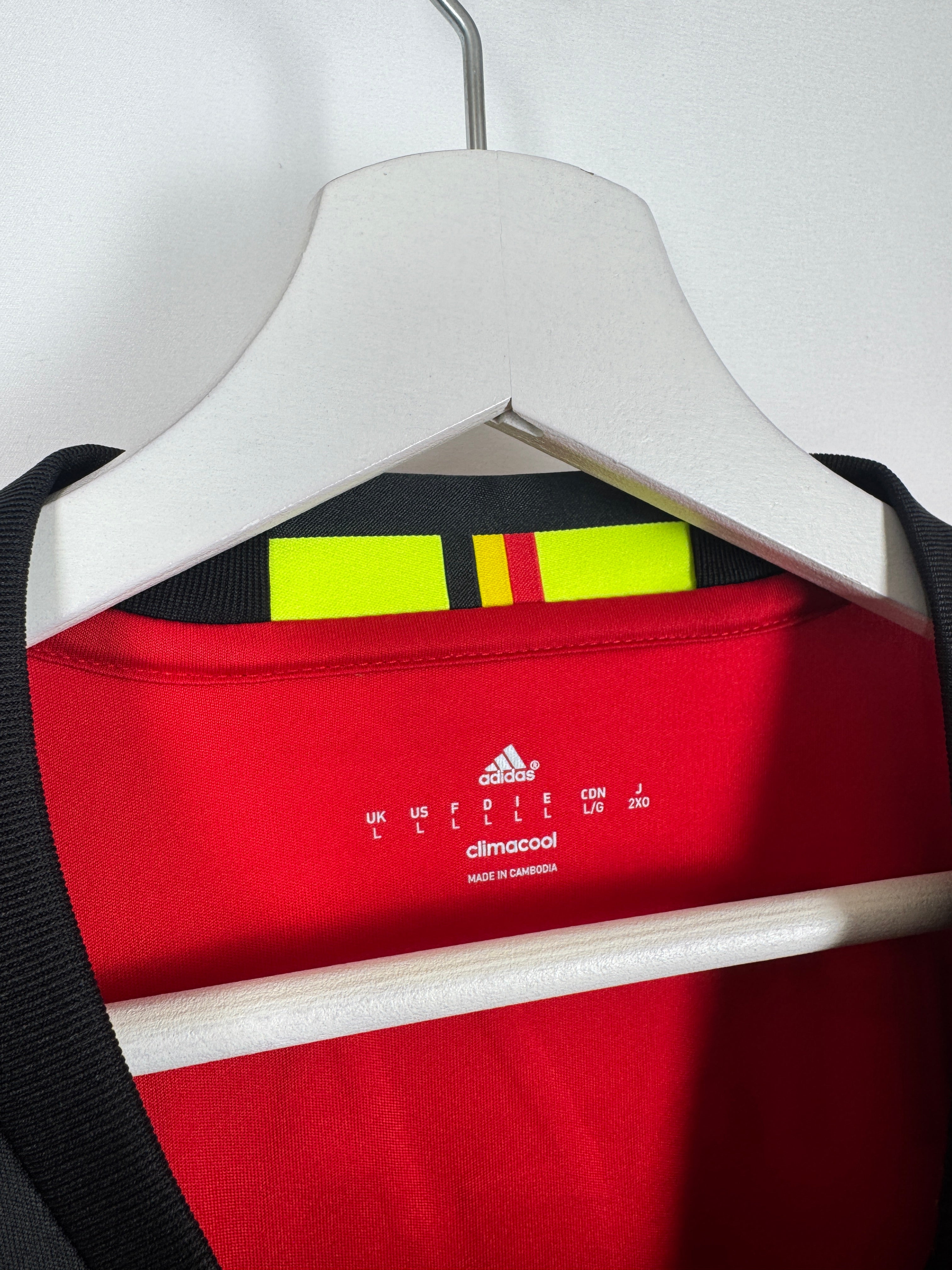 BELGIUM 2016 HOME FOOTBALL JERSEY - E.HAZARD #10 (L)