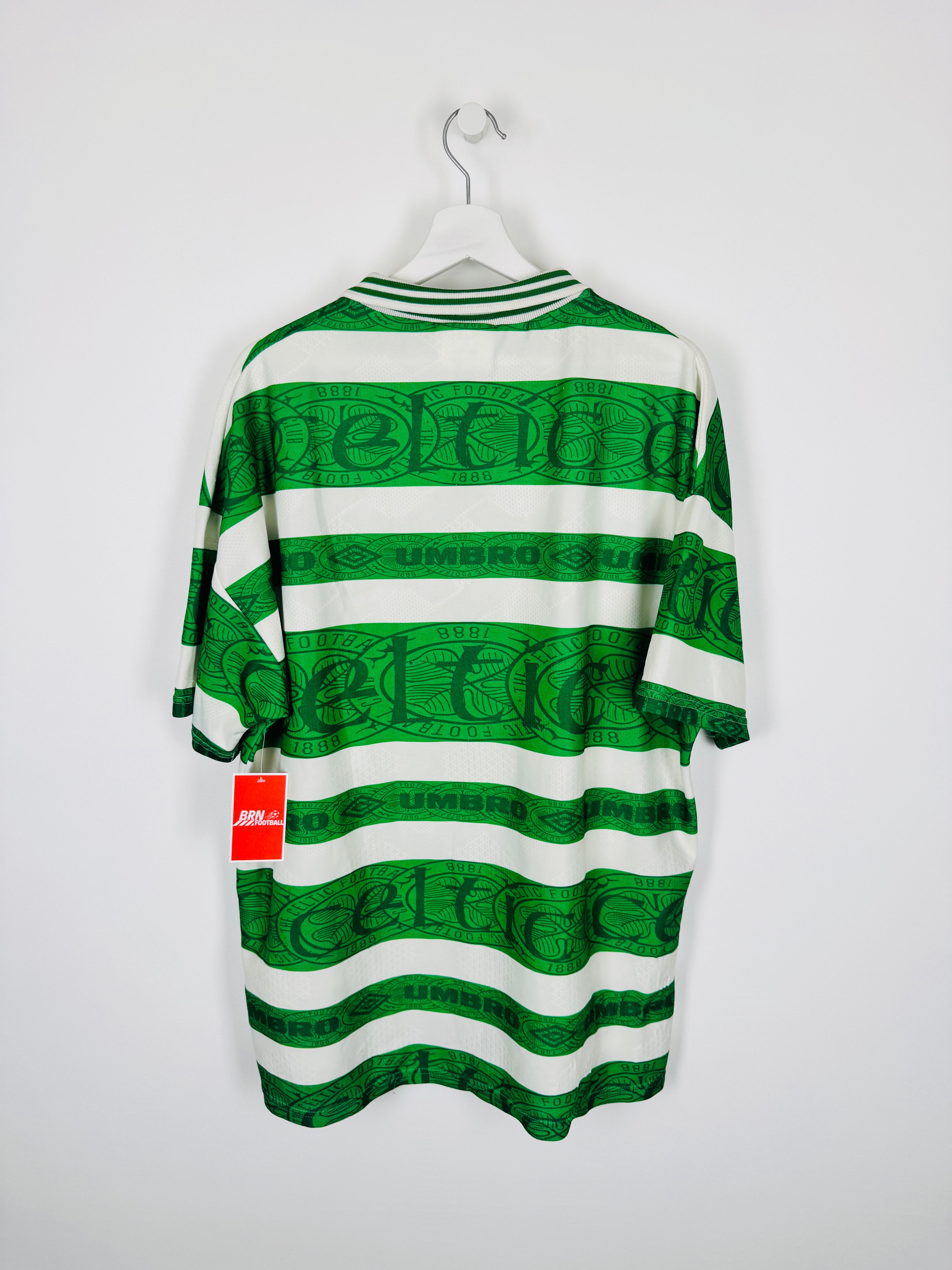 CELTIC GLASGOW 1995/1997 HOME FOOTBALL SHIRT (XL)