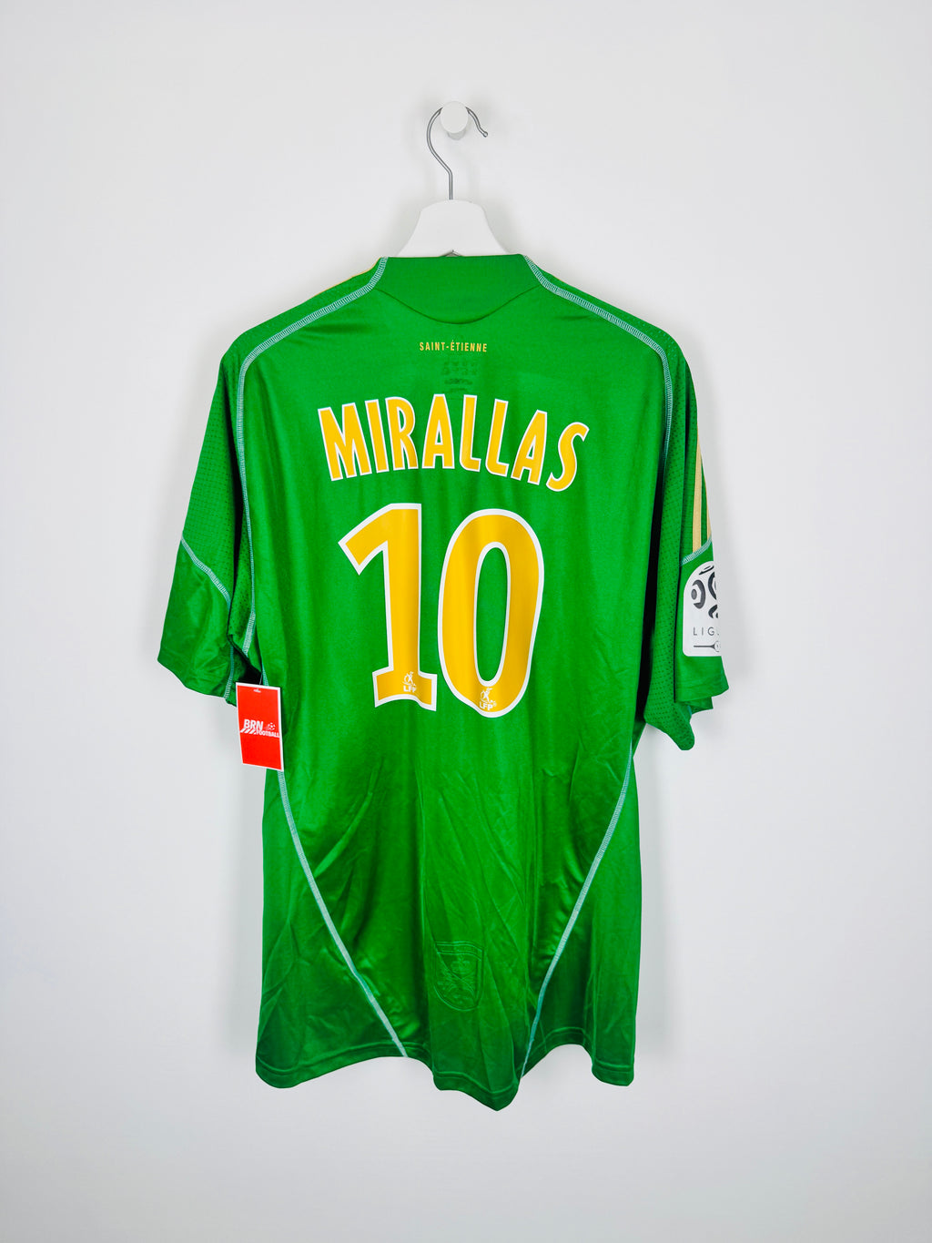 SAINT-ÉTIENNE FOOTBALL JERSEY 2009/2010 HOME - MIRALLAS #10 (XXL)