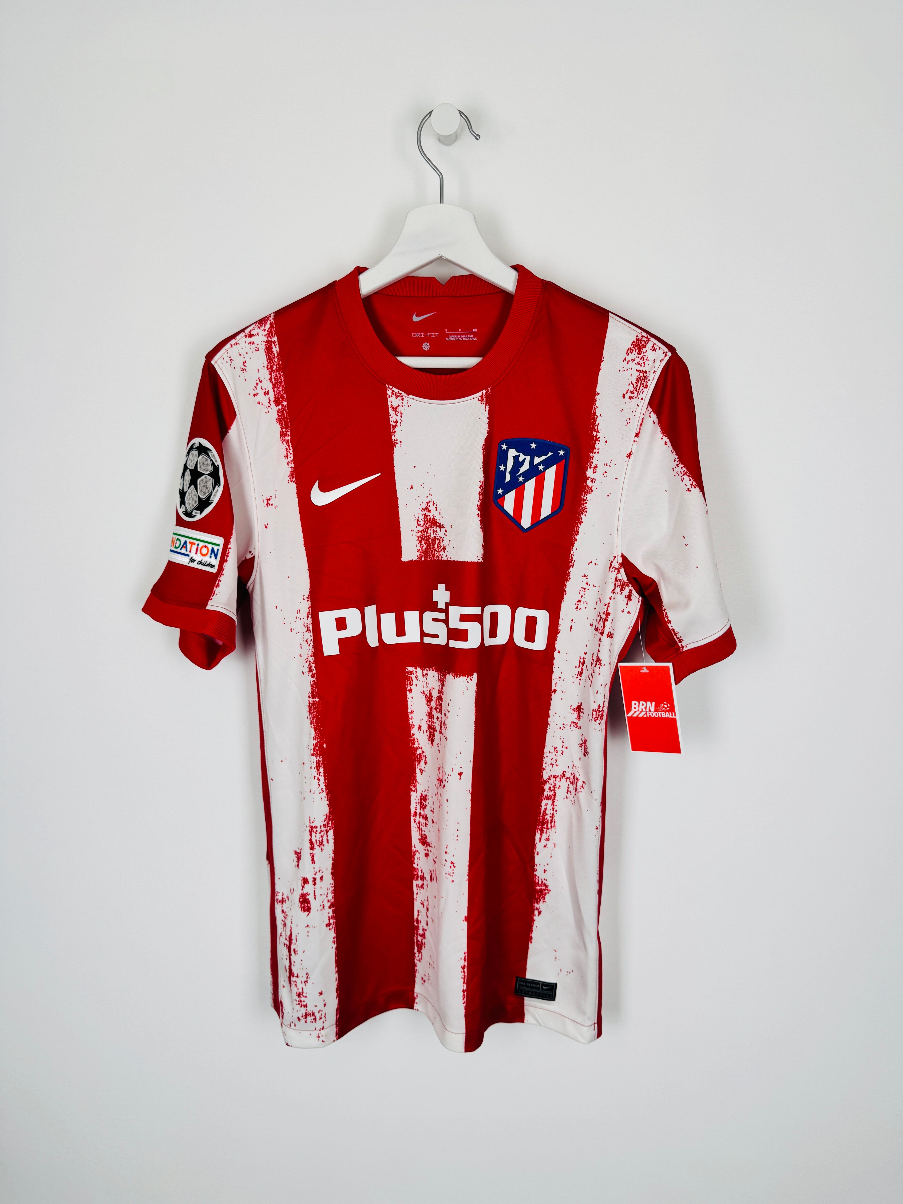 ATLETICO MADRID 2021/2022 HOME FOOTBALL JERSEY - GRIEZMANN #8 (S)