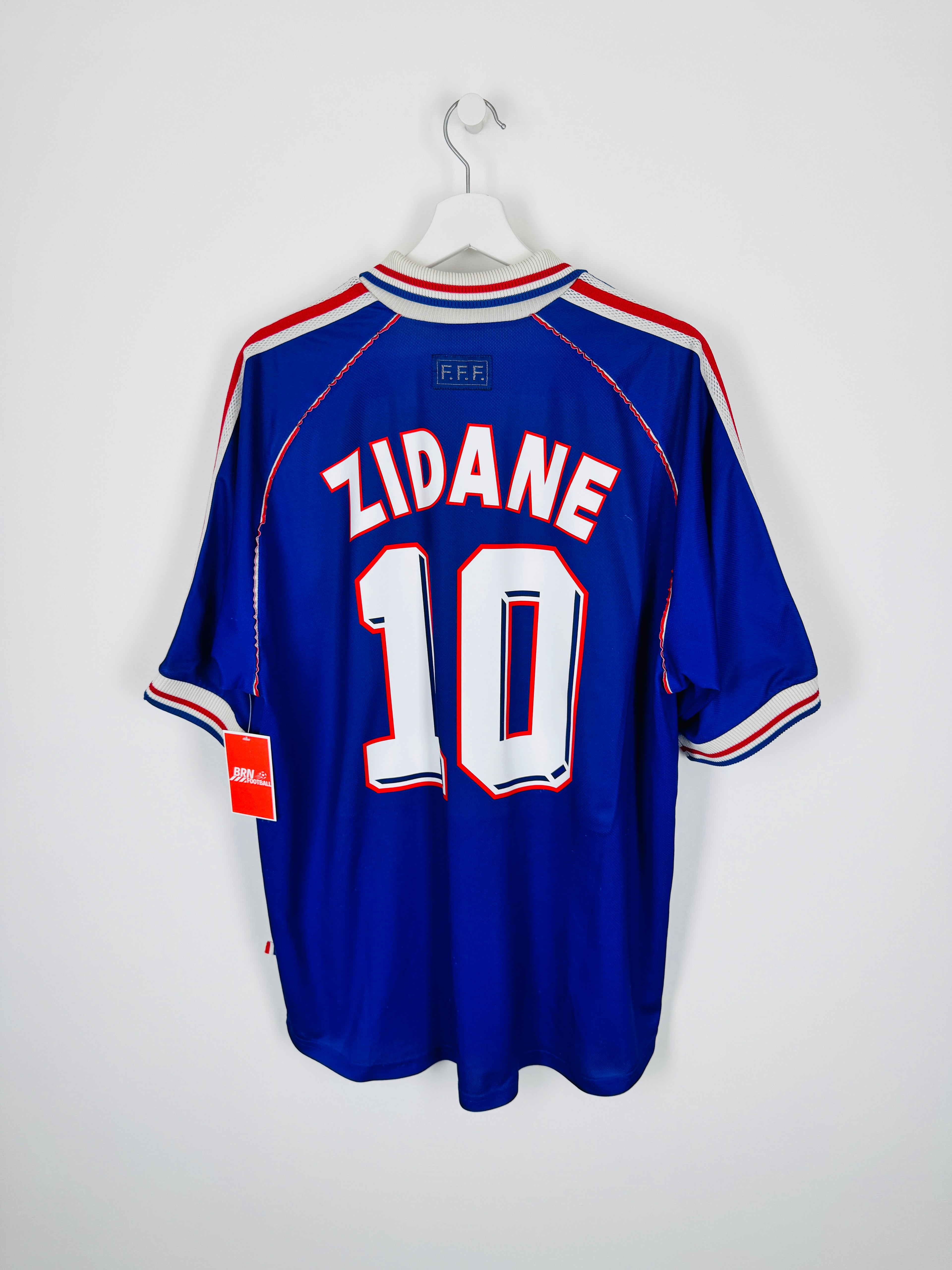 CAMISETA DE FÚTBOL SELECCIÓN DE FRANCIA 1998 LOCAL - ZIDANE #10 (XL)