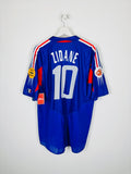 CAMISETA DE FÚTBOL SELECCIÓN DE FRANCIA 2004 LOCAL - ZIDANE #10 (XL)